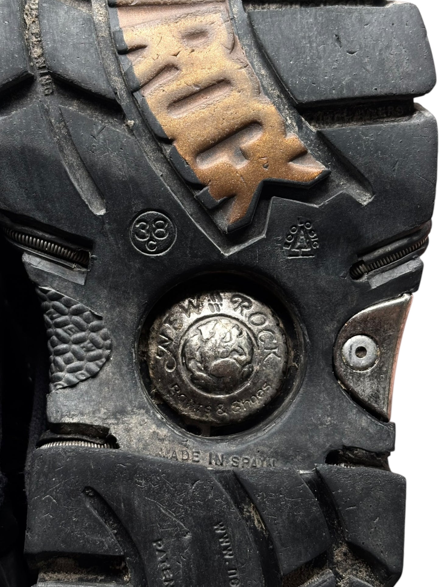 Vintage New Rock knee high reactor leather boots