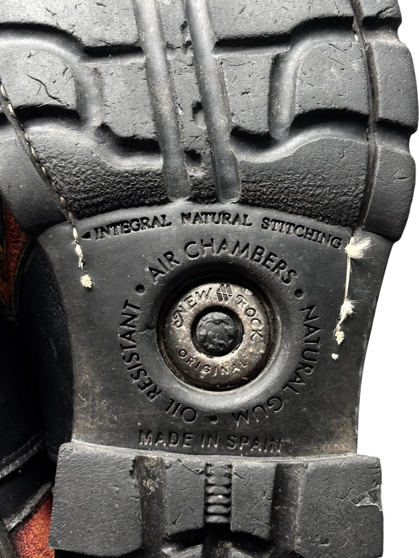 Vintage New Rock leather biker boots
