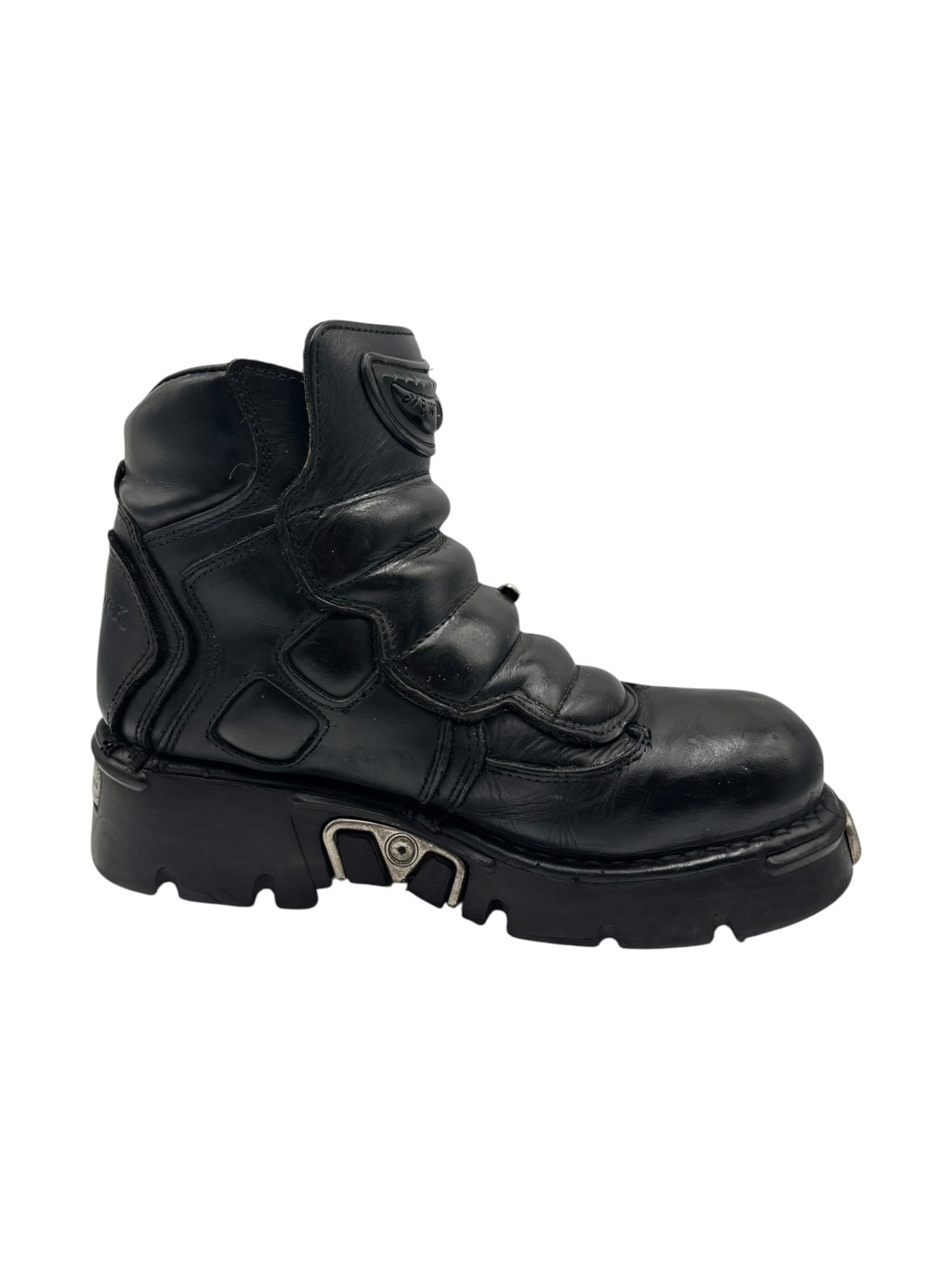 Vintage rare New Rock chunky avant garde leather platform boots size 38