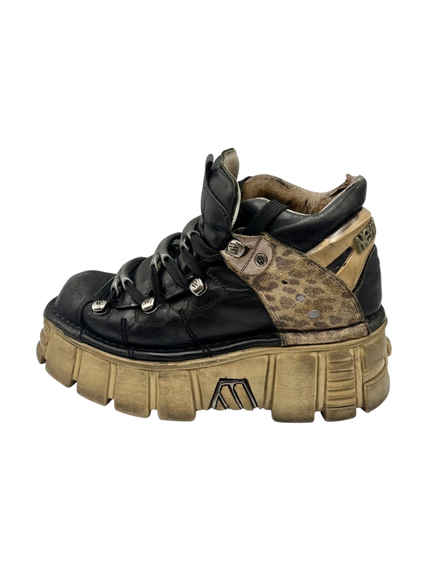 New Rock M-106 black/mustard platform boots size 38