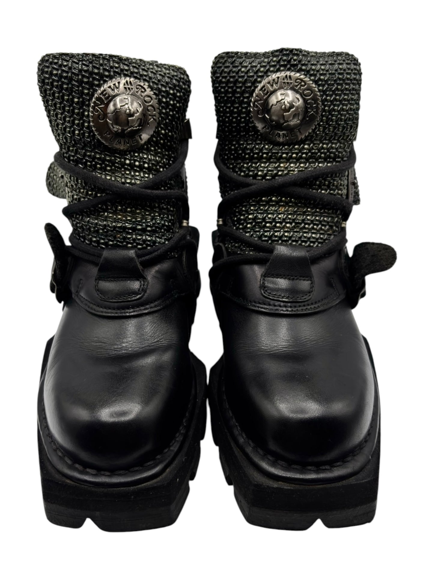 SUPER RARE vintage New Rock atom platform boots