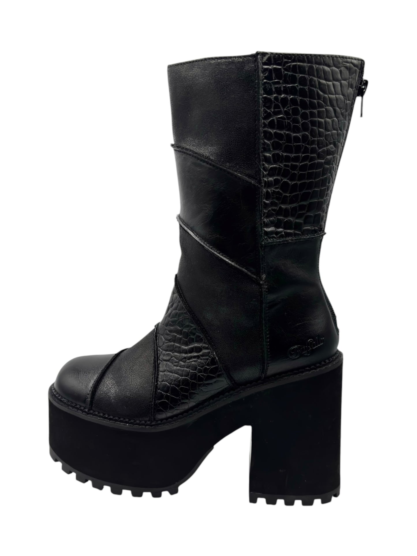 Vintage Buffalo leather platform boots
