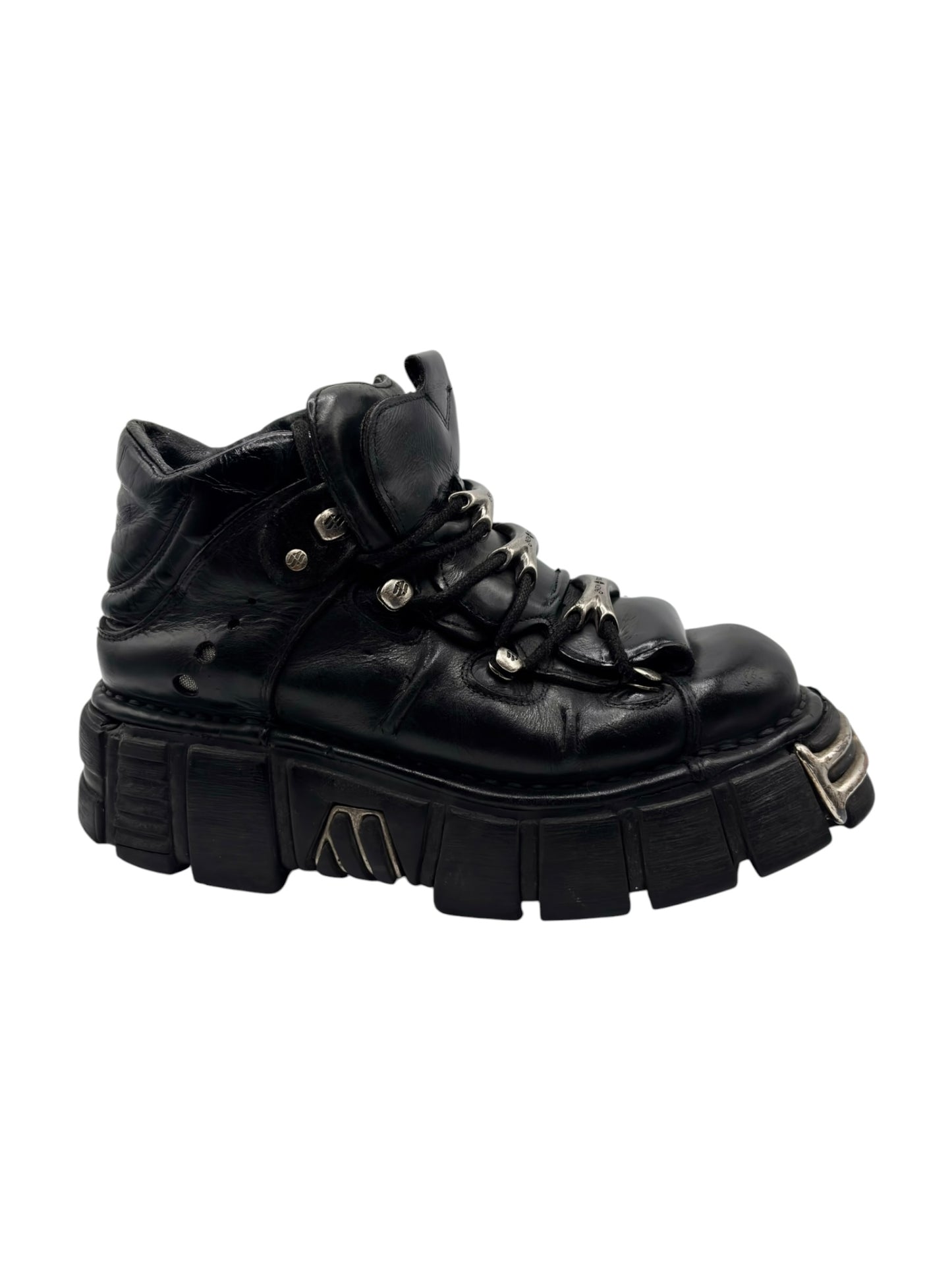 Vintage New Rock M.106-S1 leather platform boots
