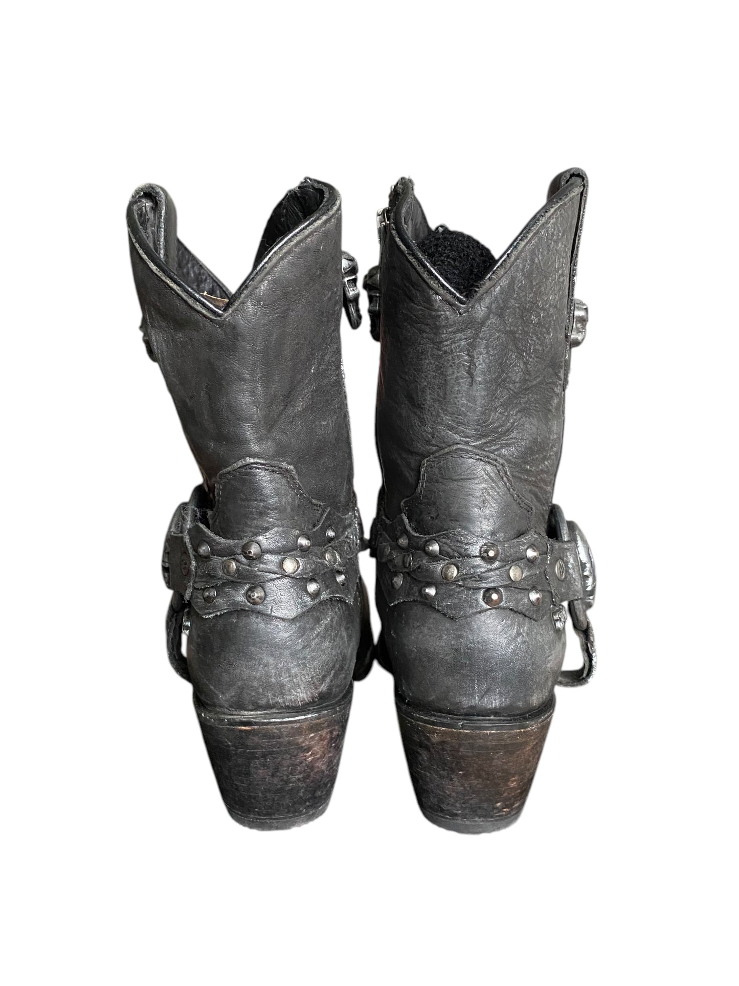 New Rock leather cowboy boots size 37