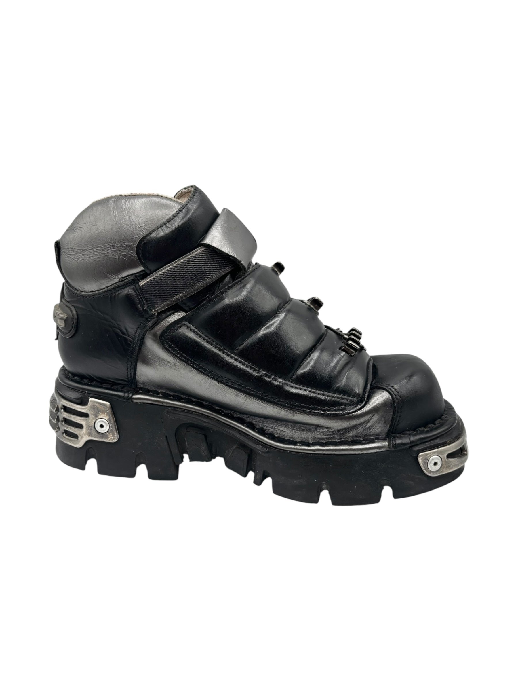 Vintage rare New Rock chunky avant garde leather platform boots size 39