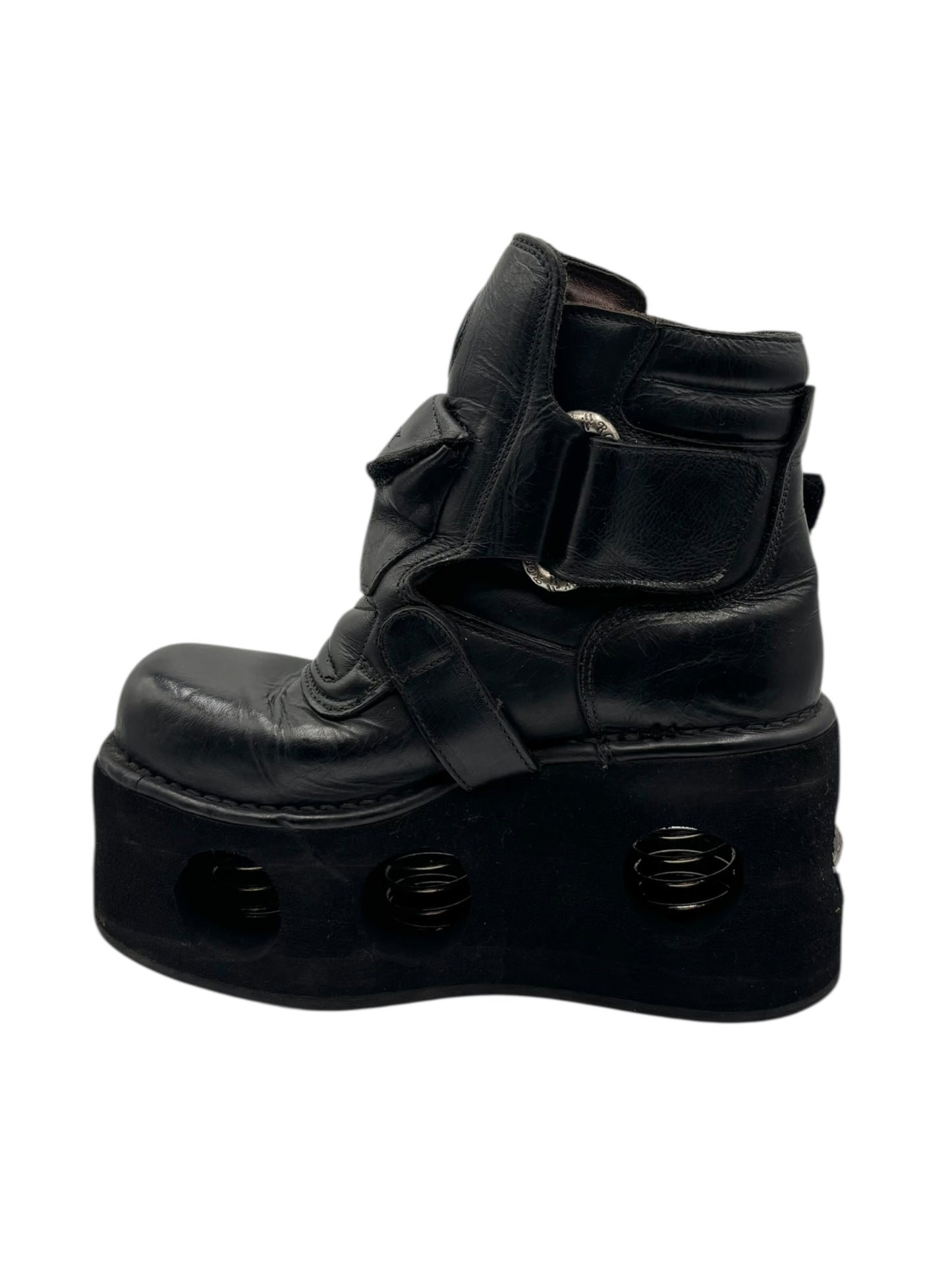 Vintage 90s New Rock neptuno pouch platform boots size 39