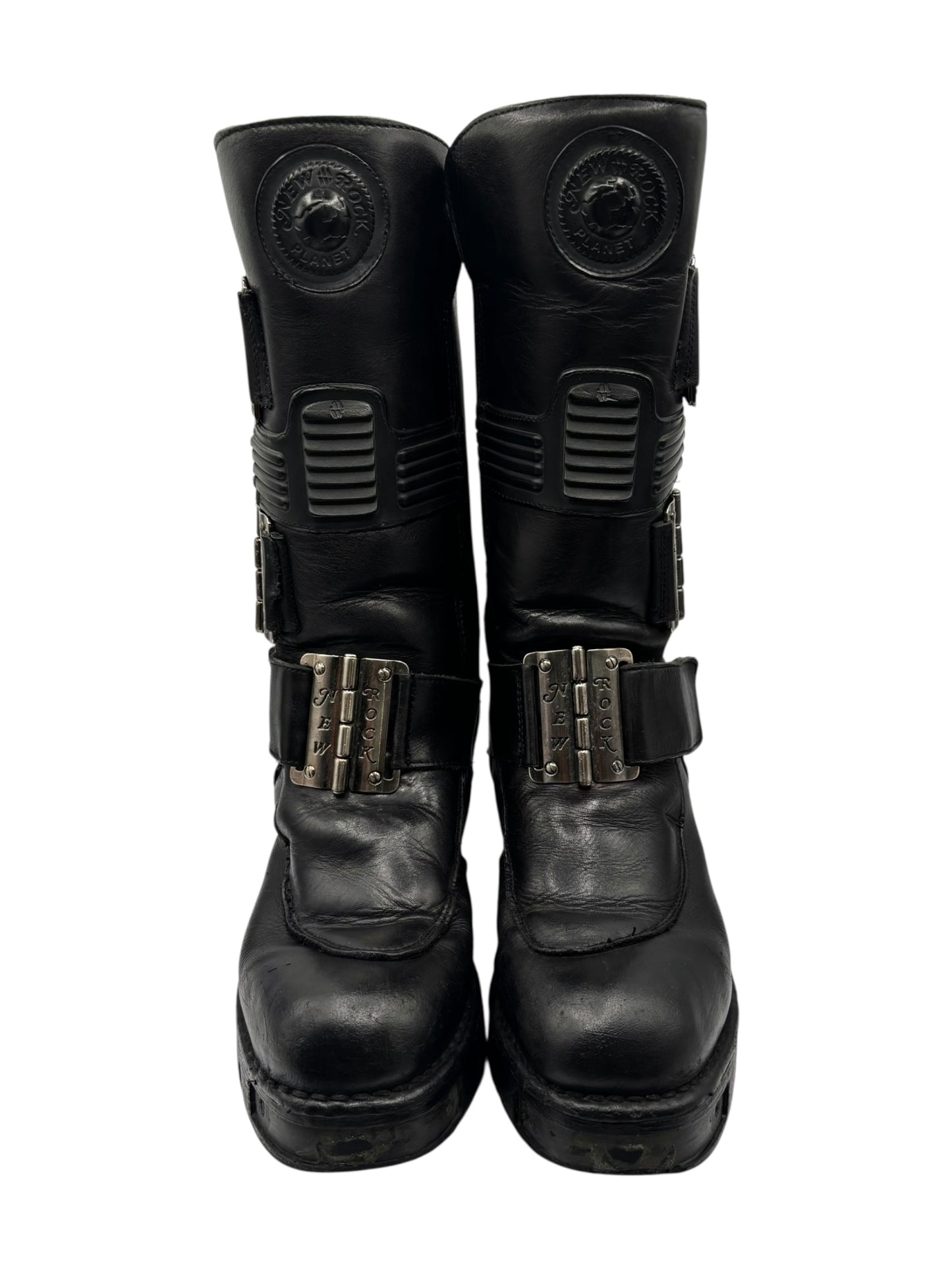 Vintage New Rock knee high leather boots size 41