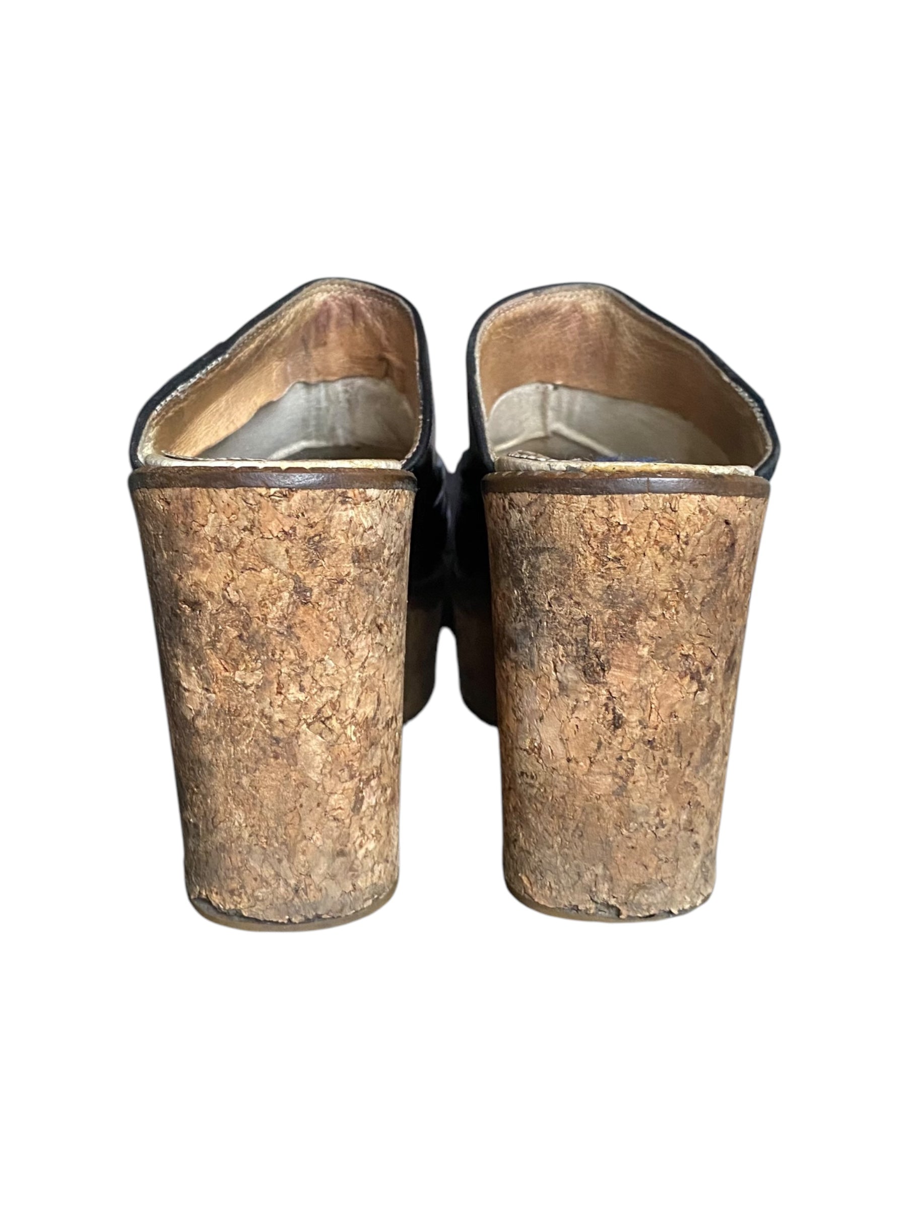 Vintage Destroy leather mules size 36