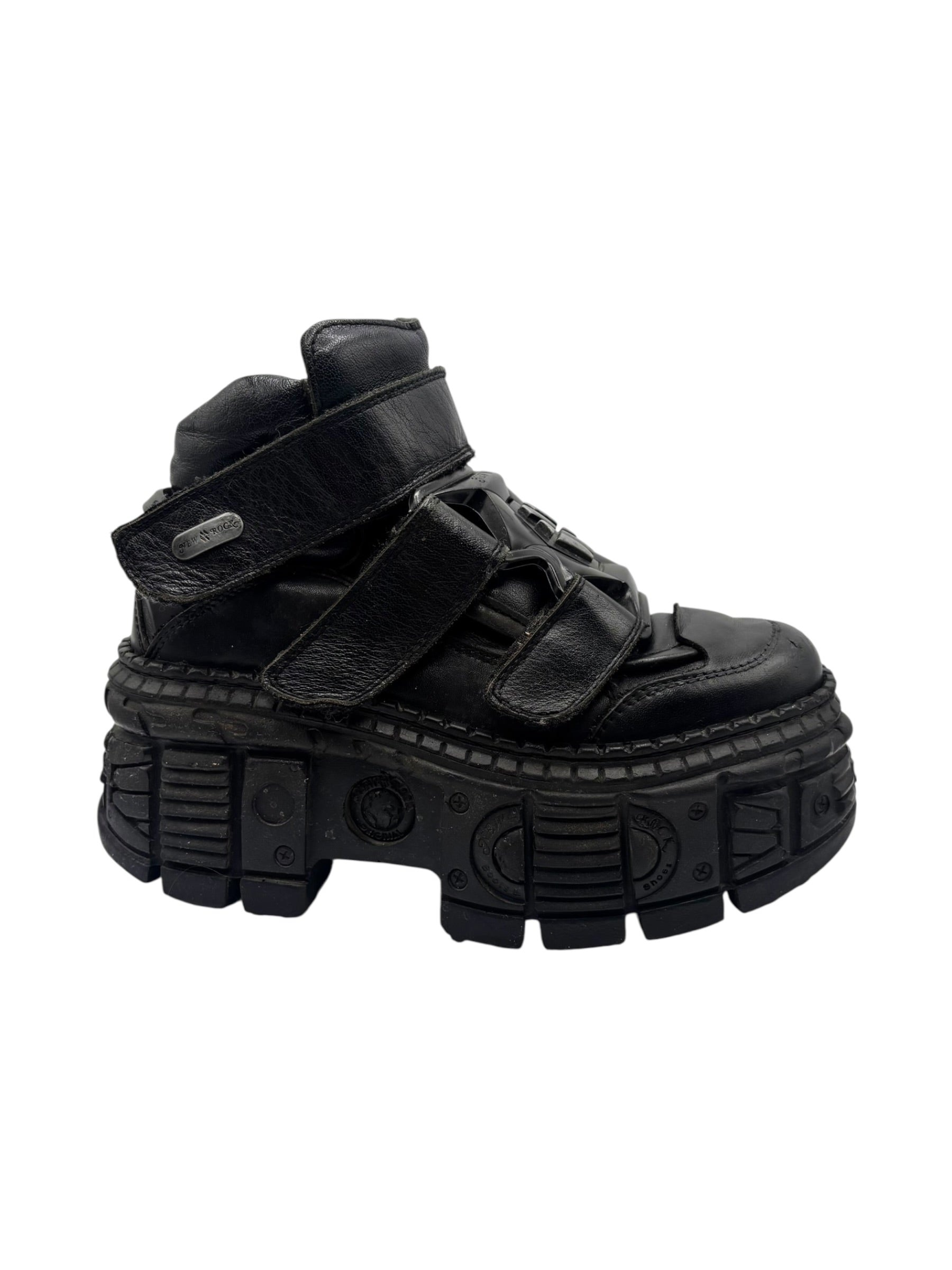 Vintage New Rock M-285 tank platform boots size 37