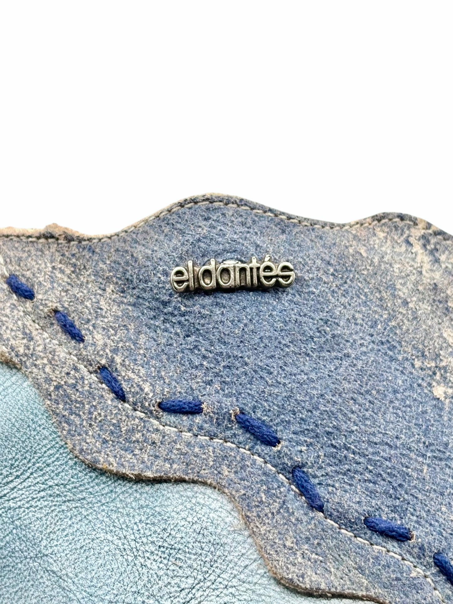 Beautiful vintage El Dantes light blue snake leather heels