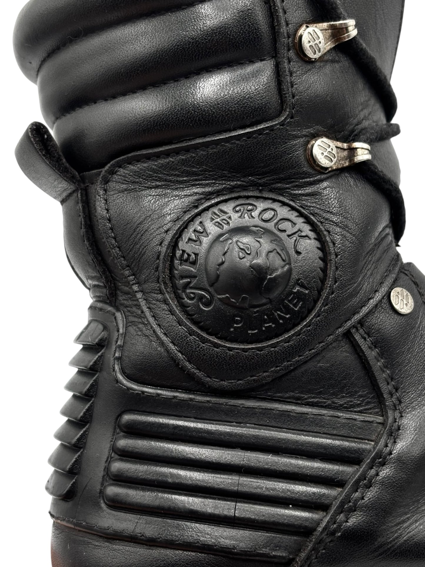 Vintage New Rock tiger reactor leather boots