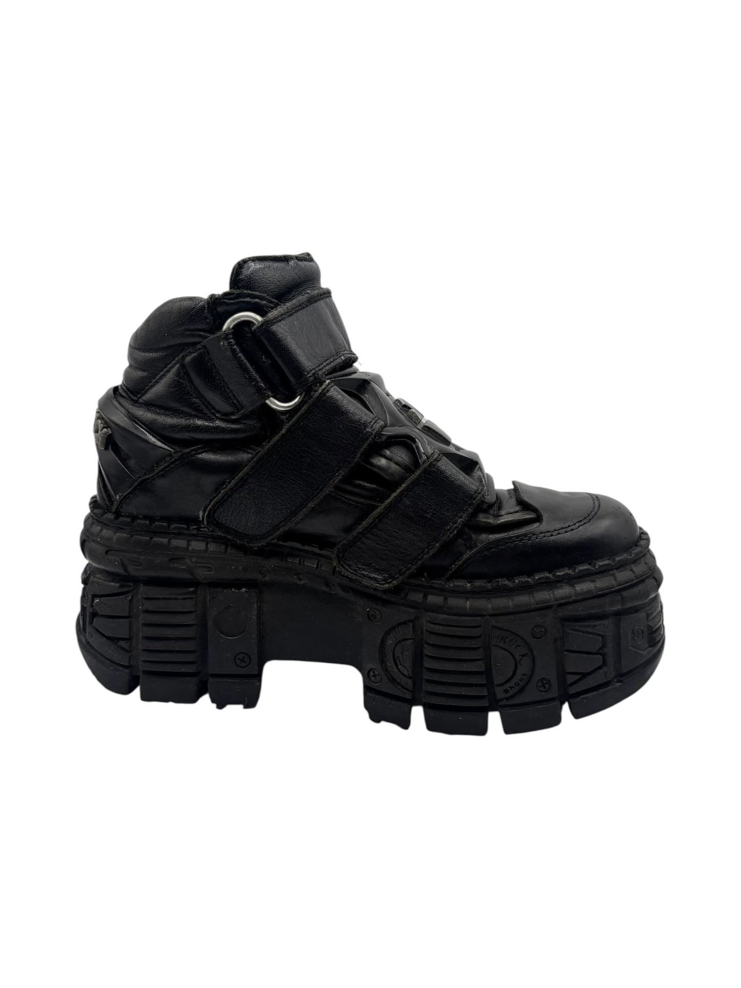 Vintage New Rock M-285 tank platform boots size 37