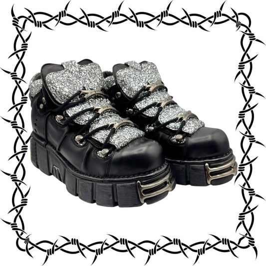 Vintage rare New Rock M.106-R2 platform boots size 44