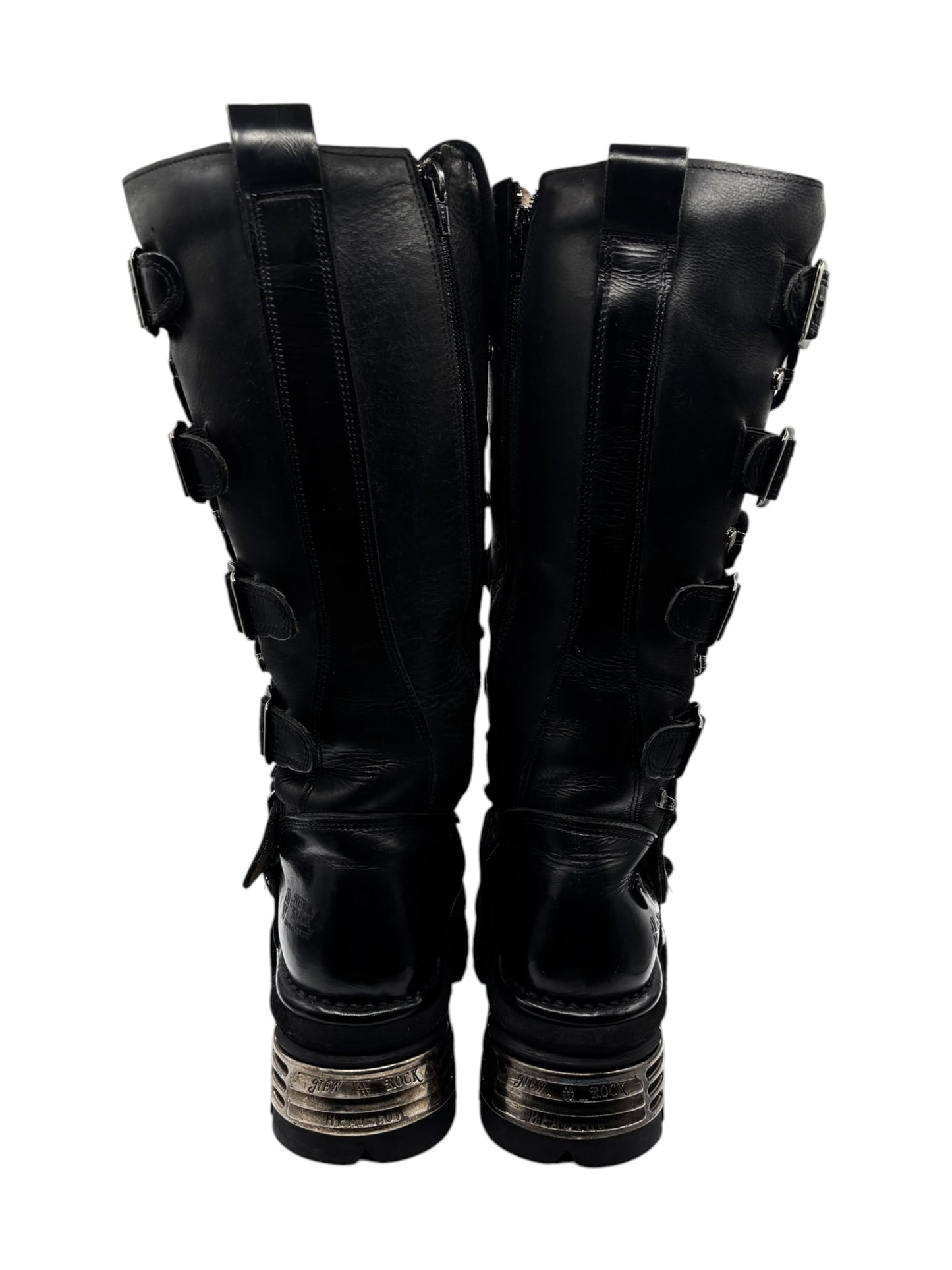 Vintage New Rock knee high reactor leather boots