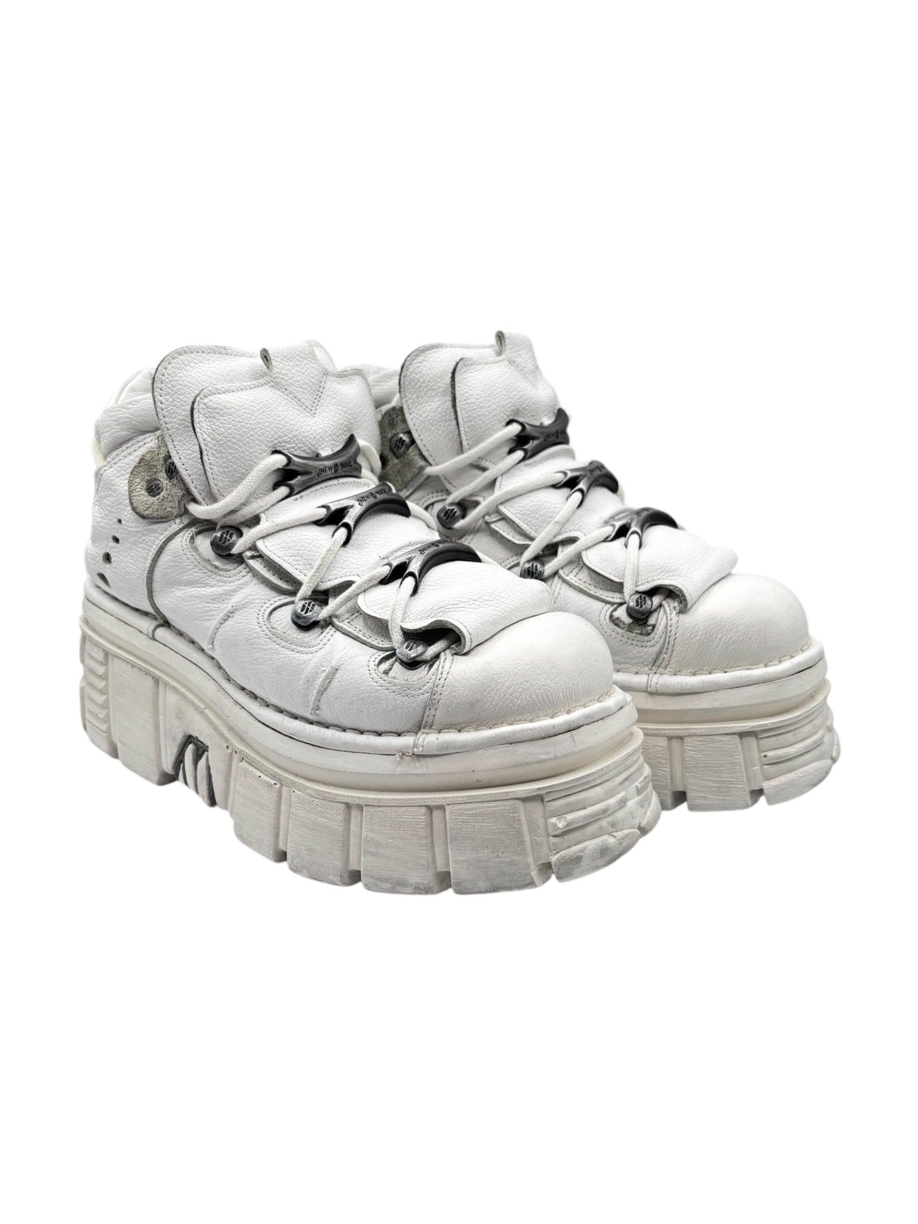 New Rock M-106 white platform boots size 43