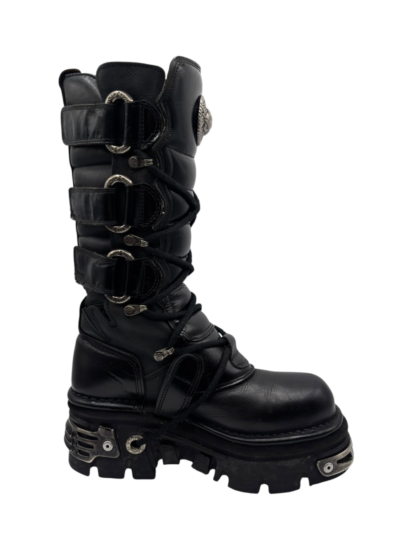 Vintage New Rock knee high reactor leather boots