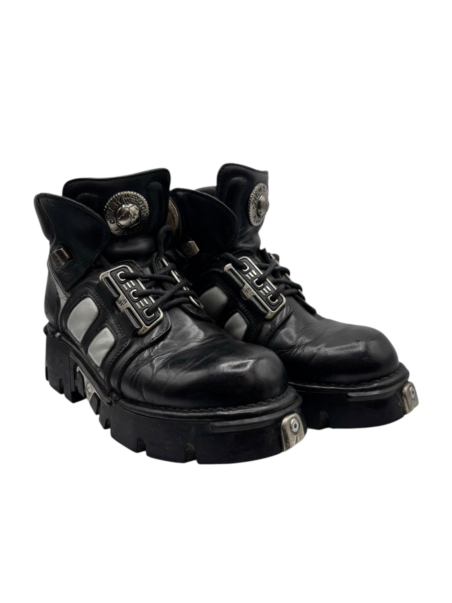 Vintage New Rock combat ankle boots size 42