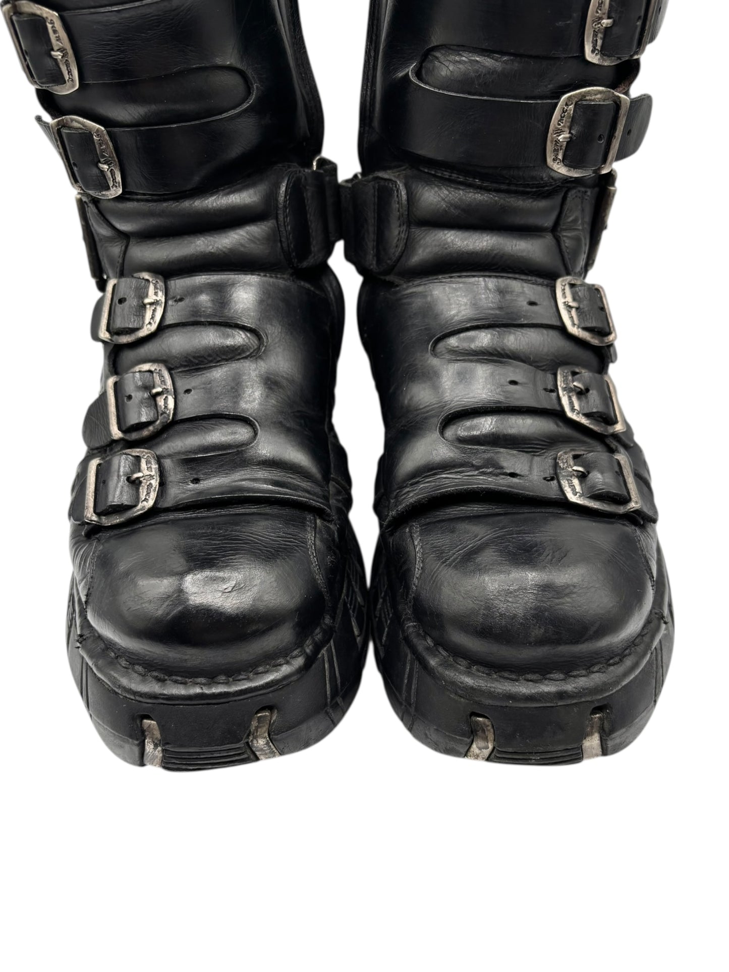 RARE vintage New Rock techno platform boots size 42