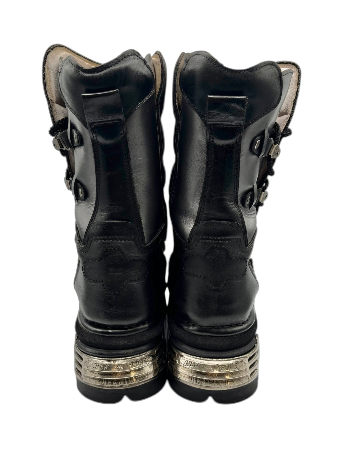 Vintage New Rock lace up reactor boots size 42