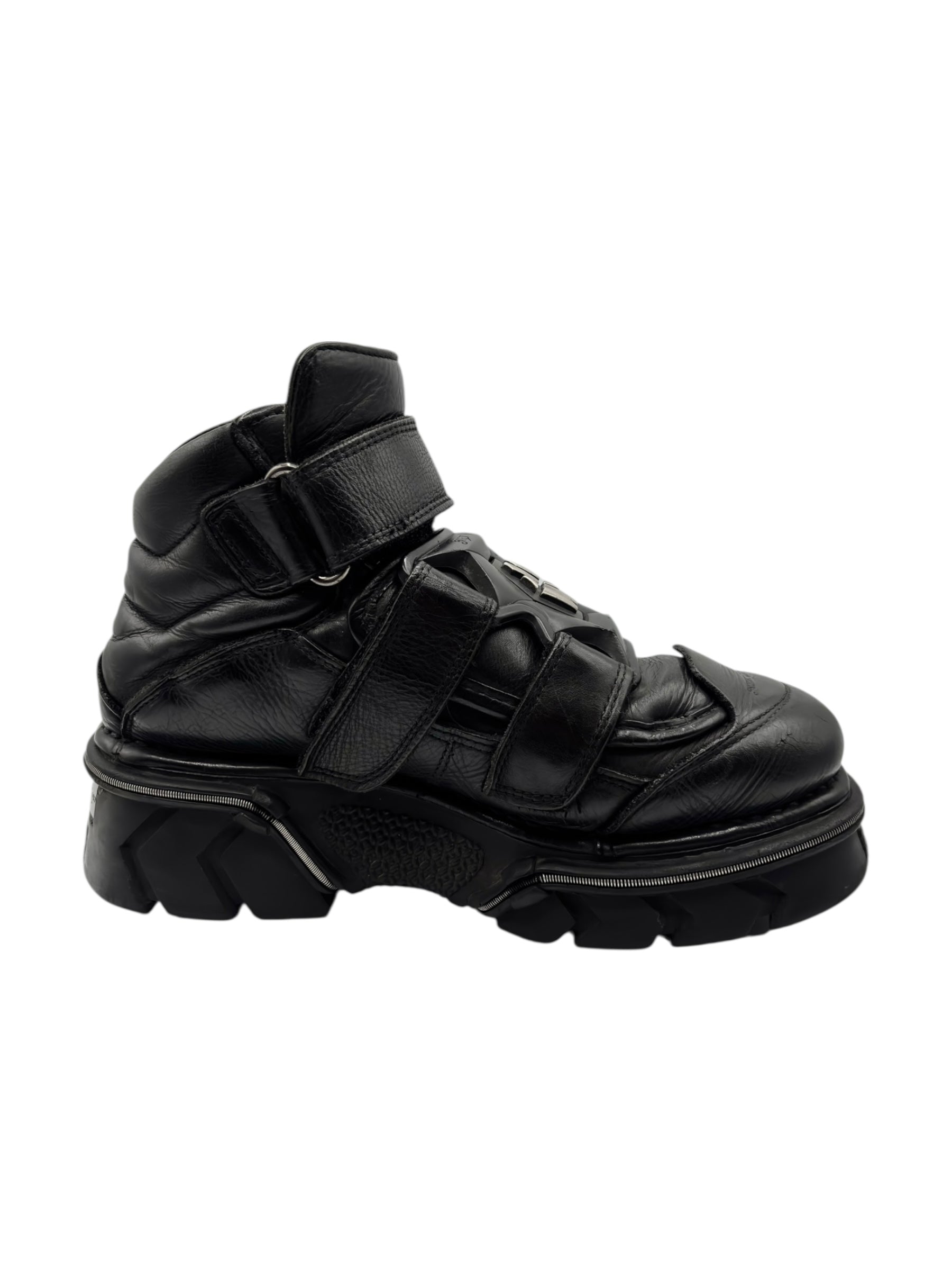 Vintage New Rock M-285 black platform boots size 42