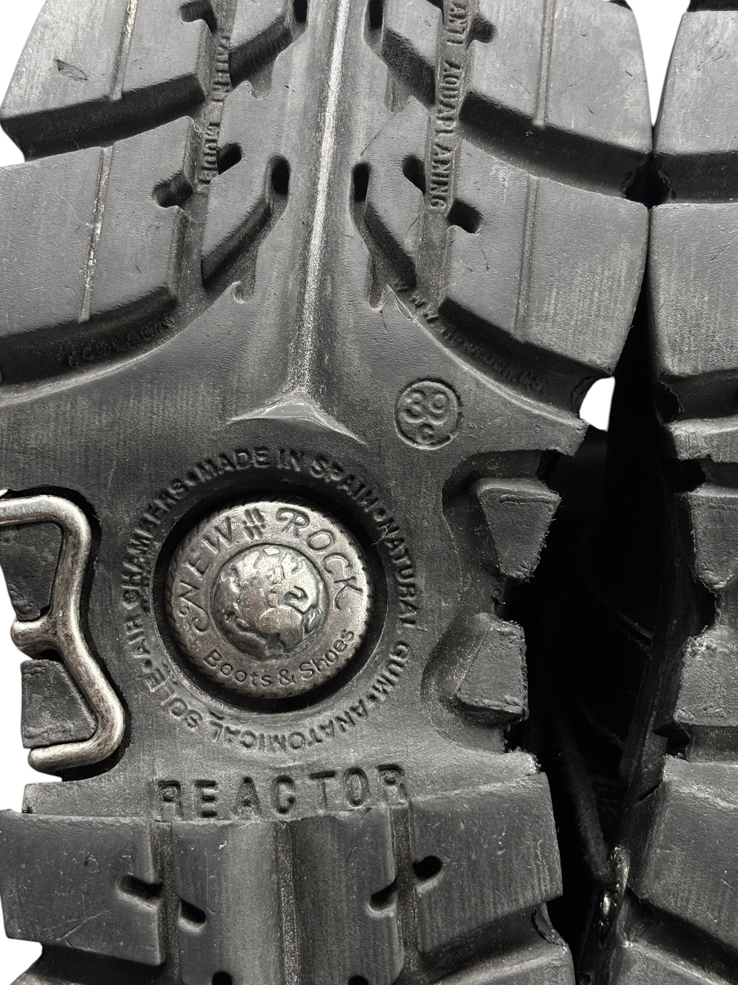 Vintage New Rock reactor mid-calf leather boots