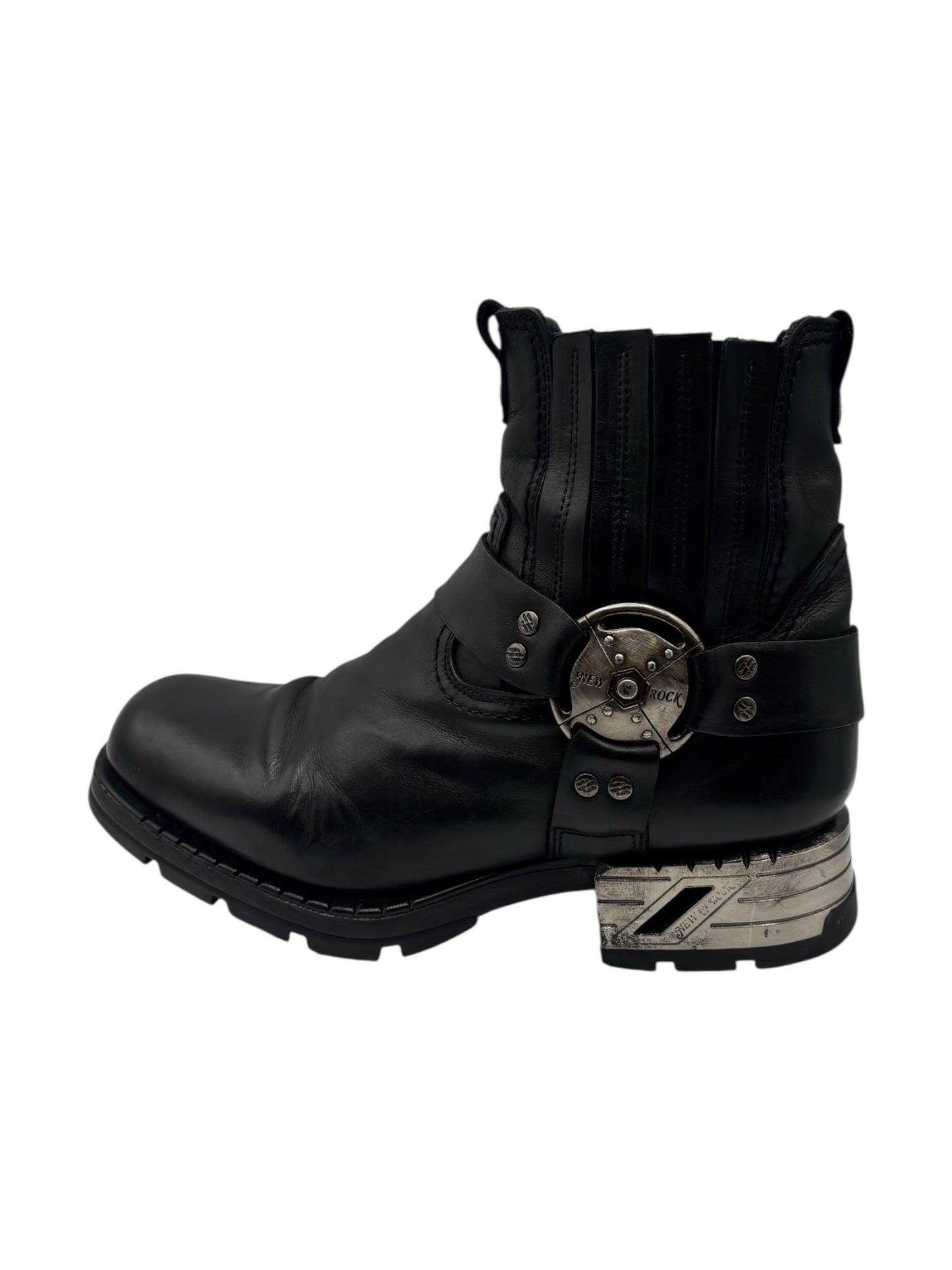 Vintage New Rock leather biker boots size 43