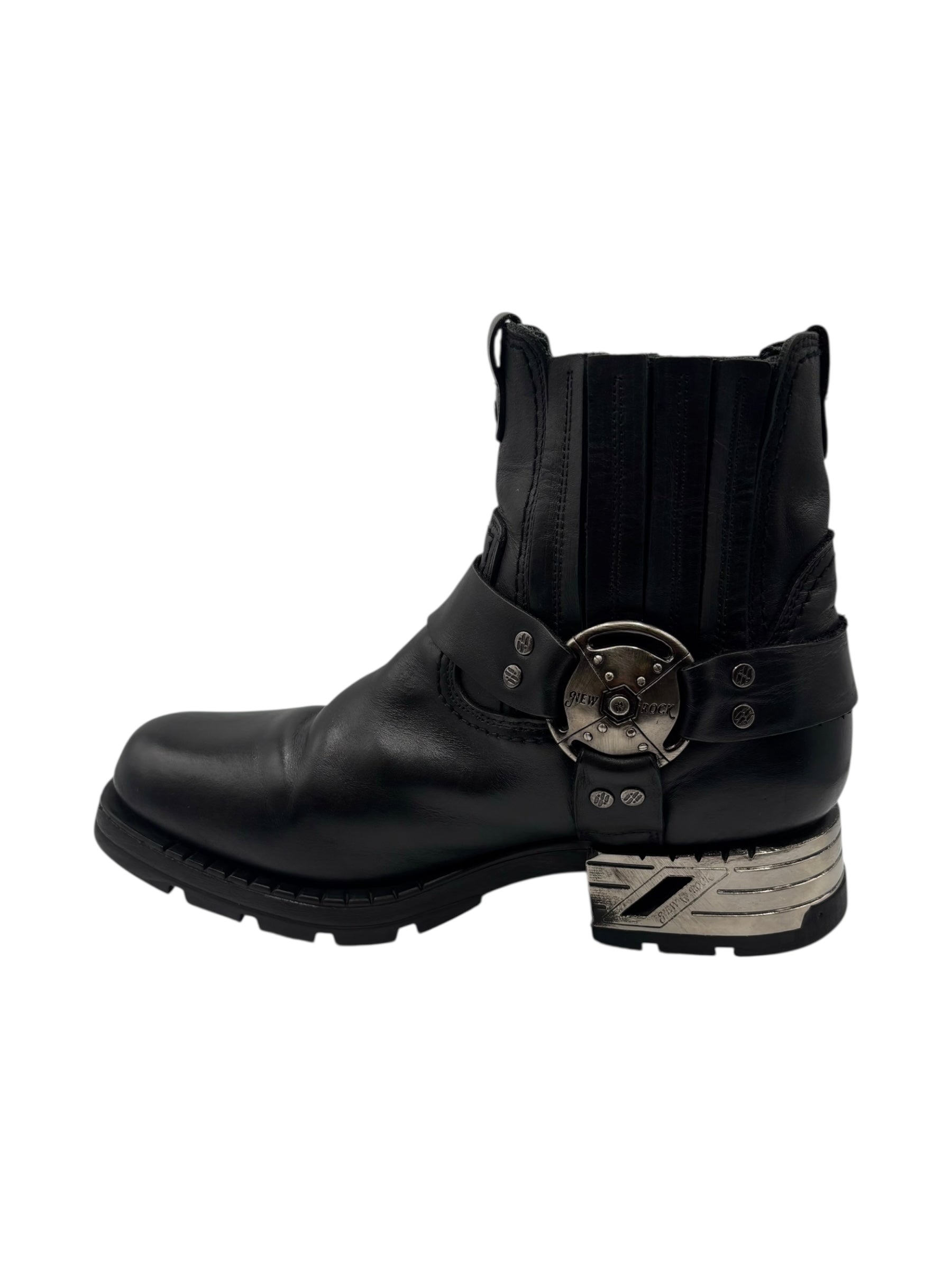Vintage New Rock leather biker boots size 43