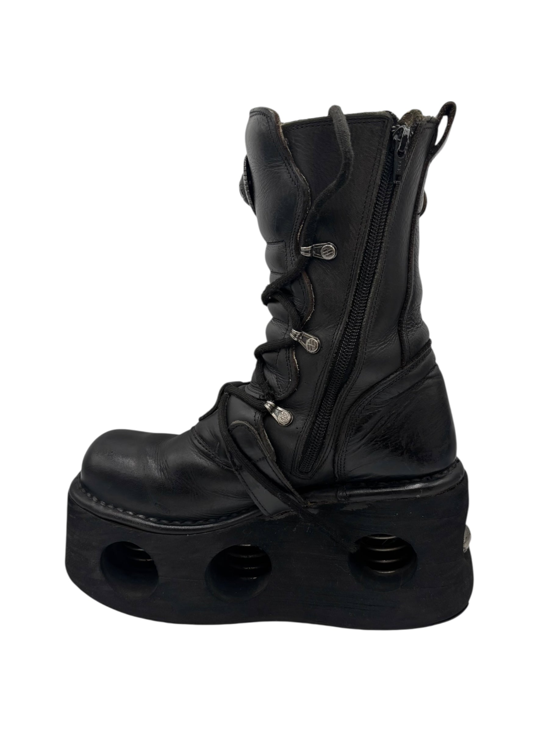 Vintage 90s New Rock neptuno platform boots size 37