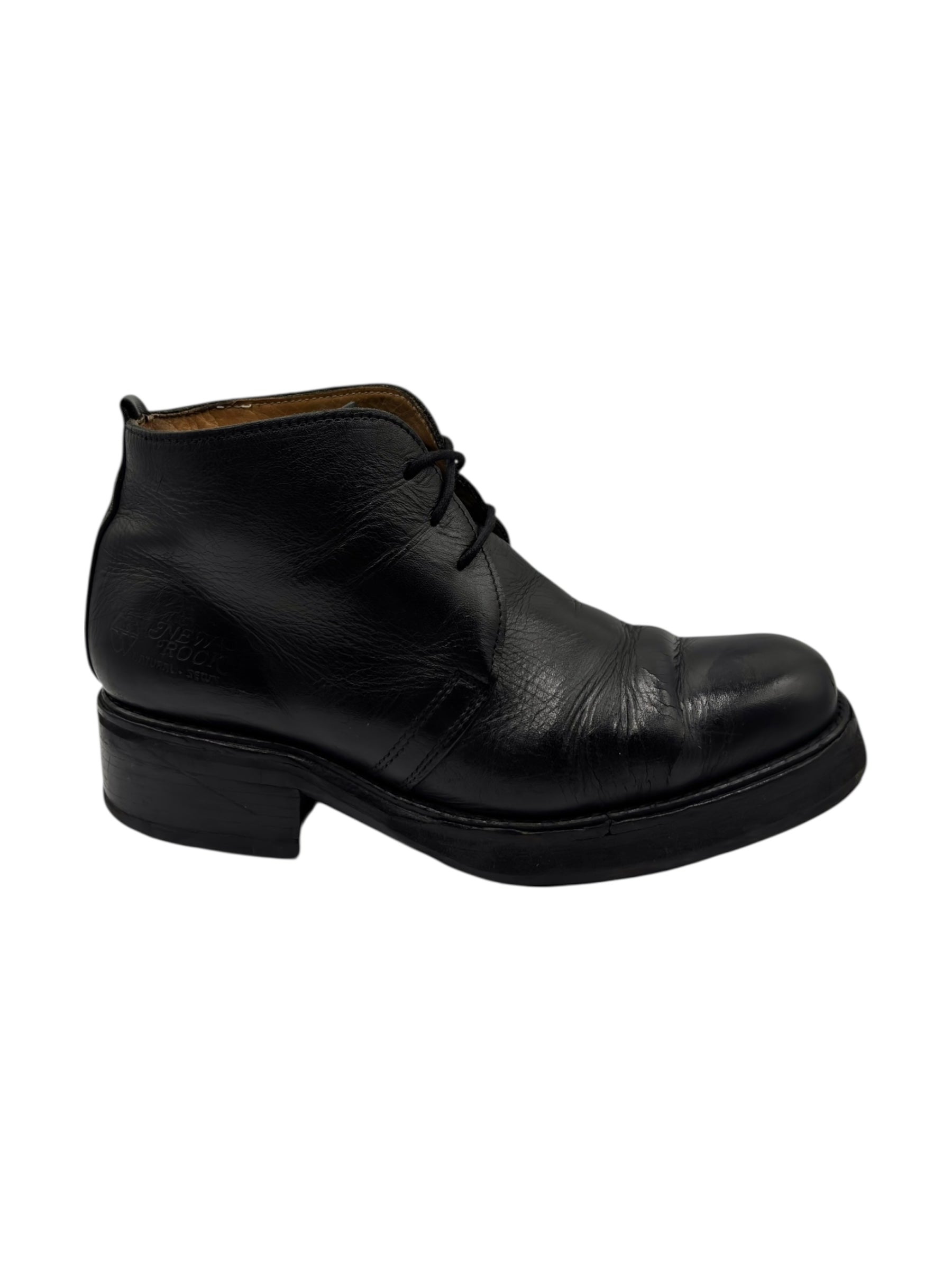 Vintage New Rock classic leather ankle boots size 41