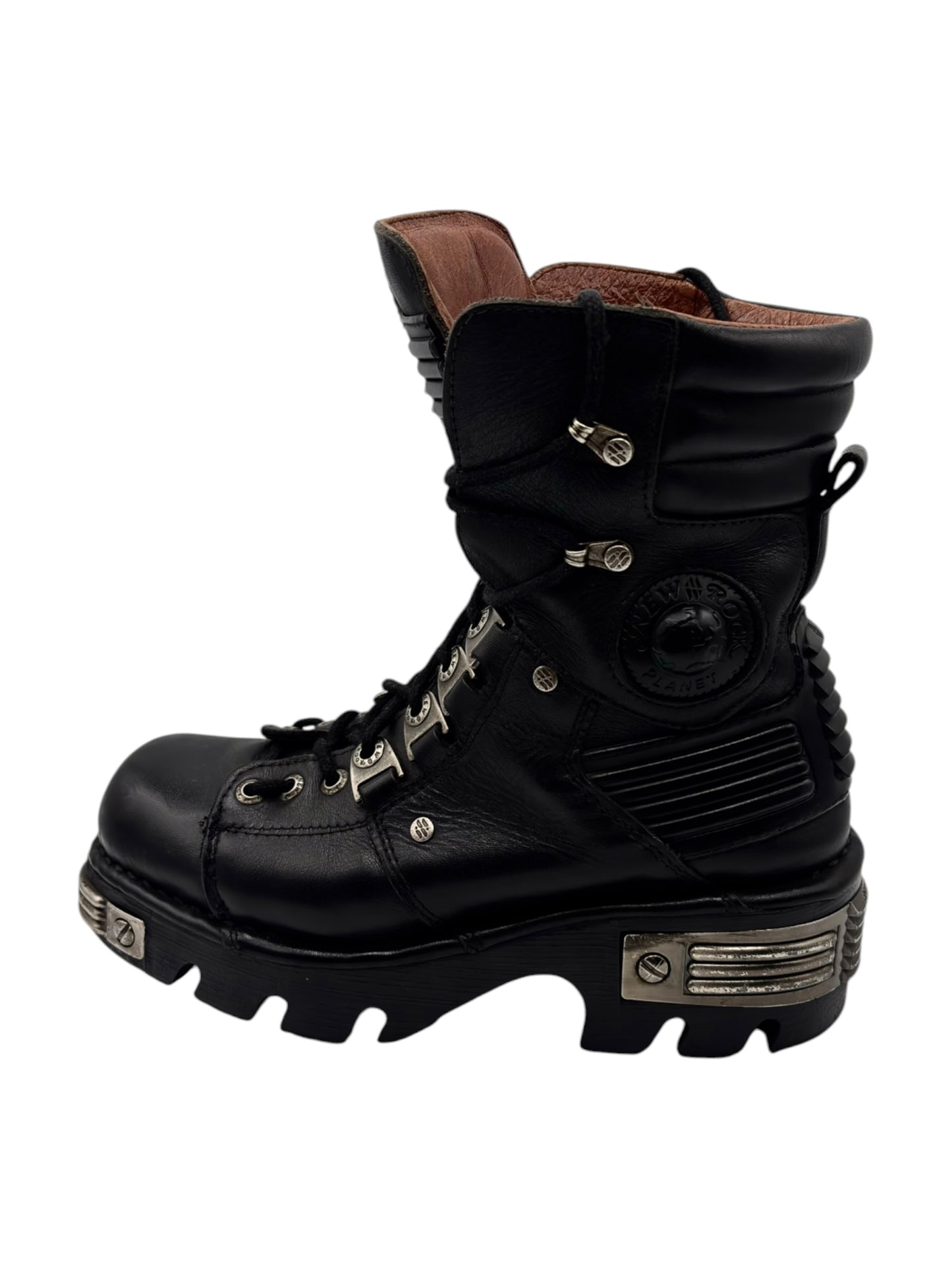 Vintage New Rock tiger reactor leather boots