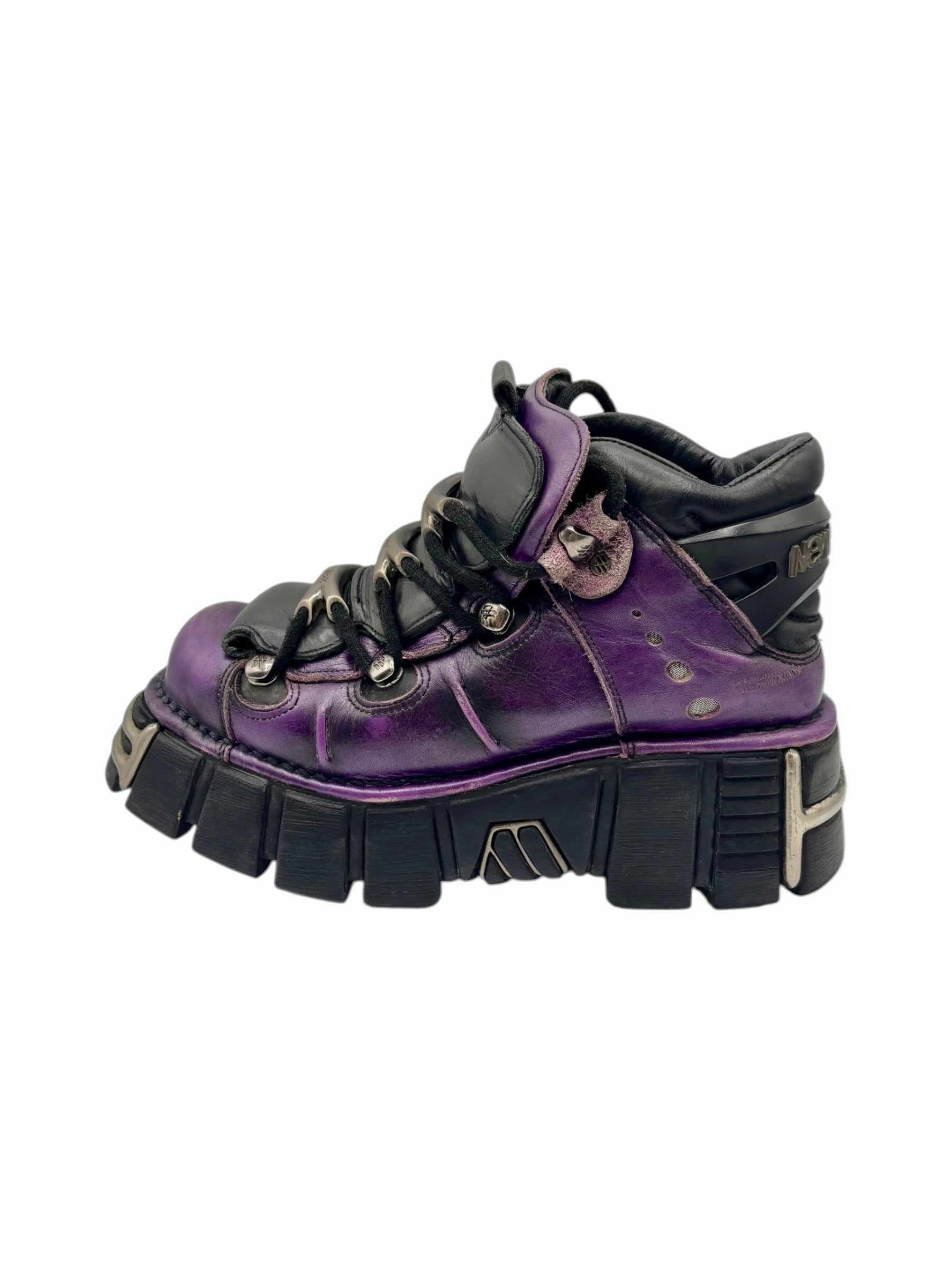 Vintage New Rock limited edition M.106-S1 purple platform boots size 39