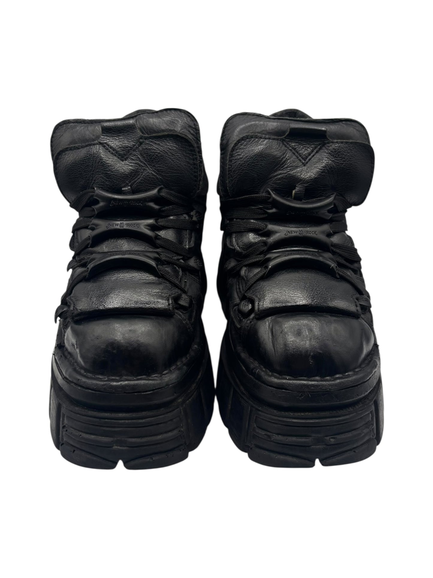 New Rock M-106 all black platform boots size 37