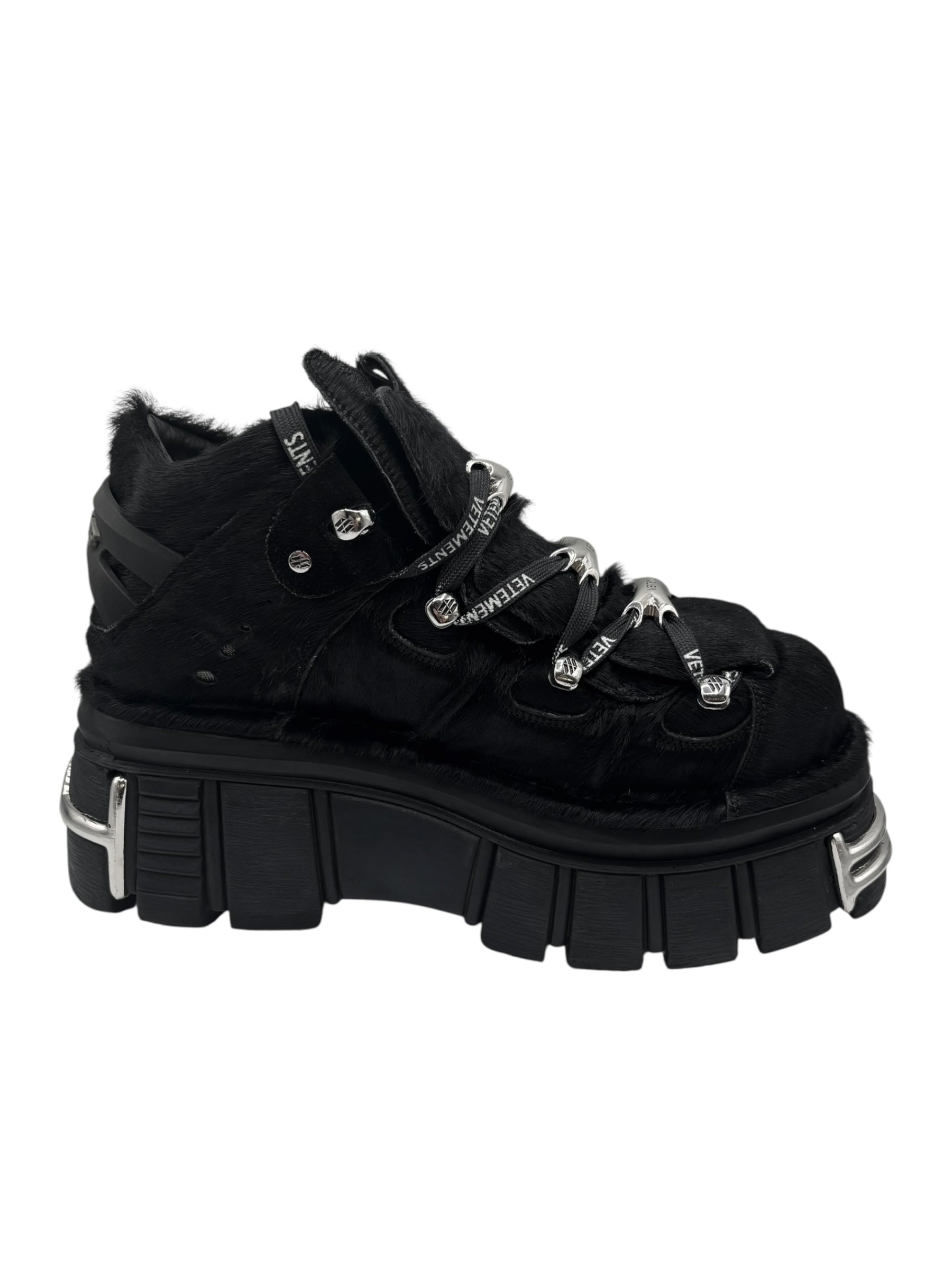 New Rock x Vetements M-106 fur platform boots size 44
