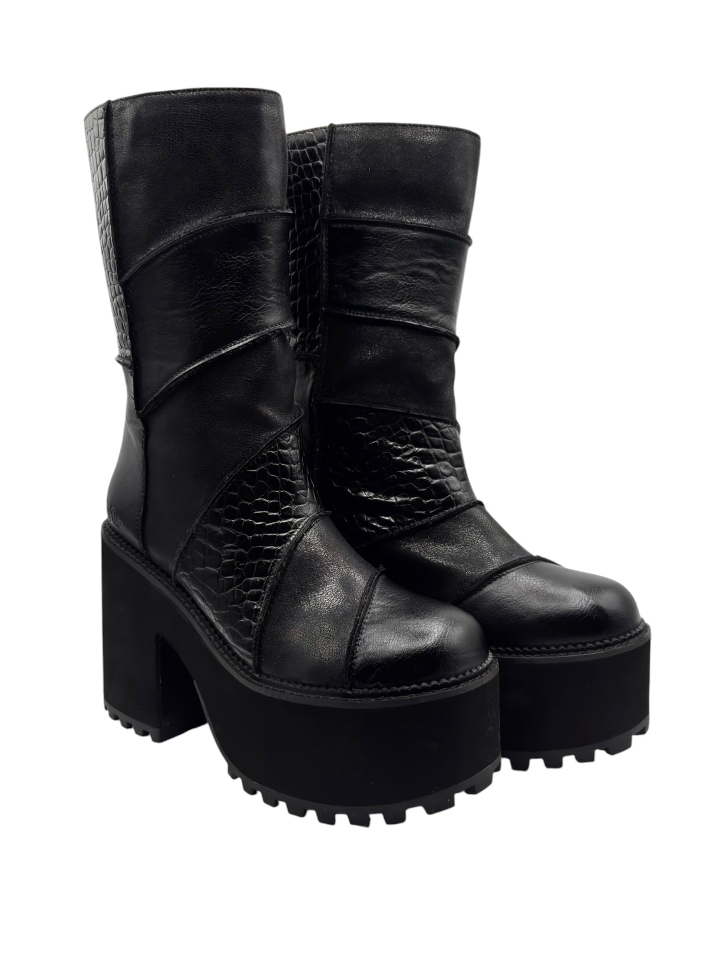 Vintage Buffalo leather platform boots