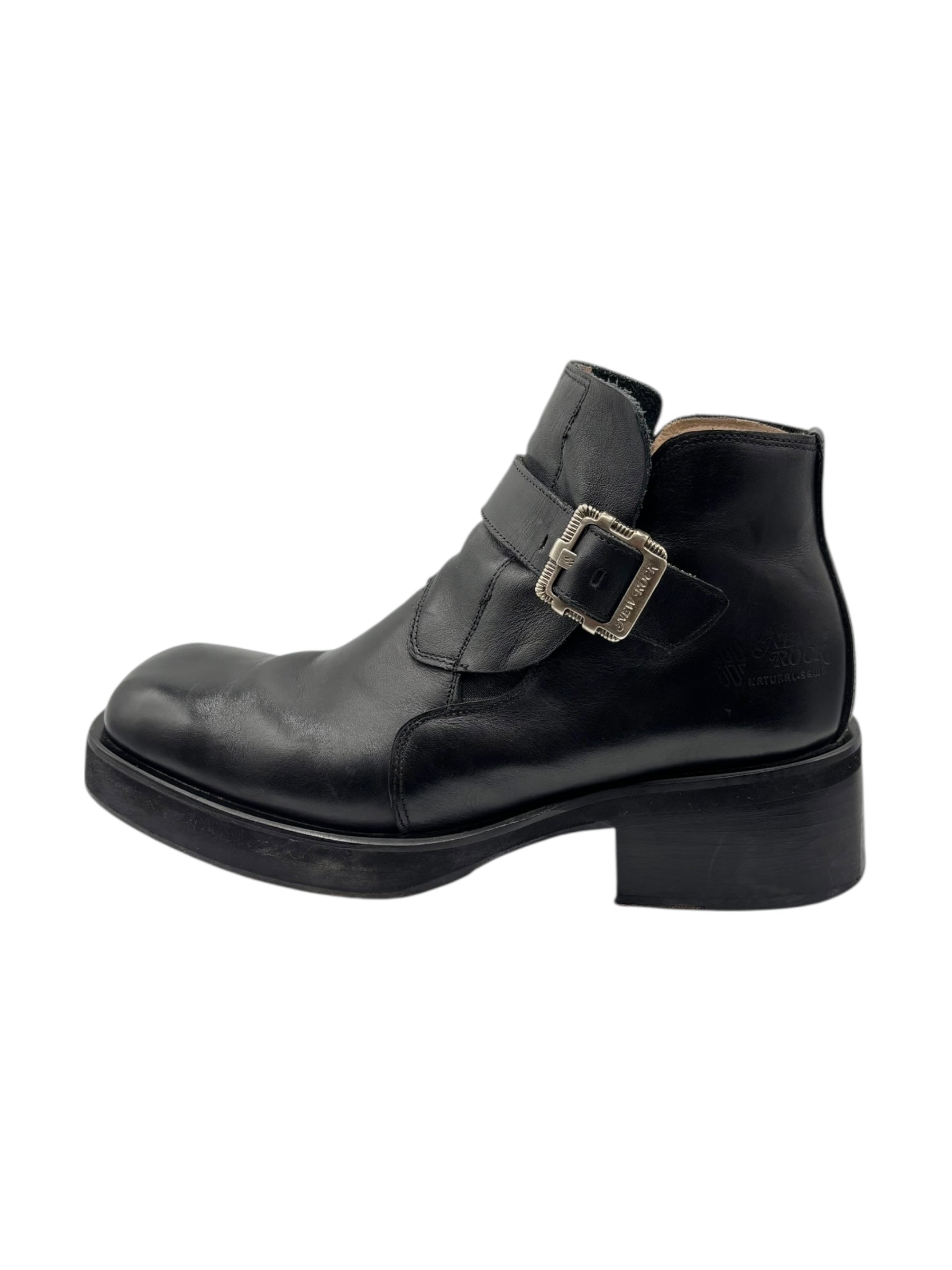 Vintage New Rock leather ankle boots size 43
