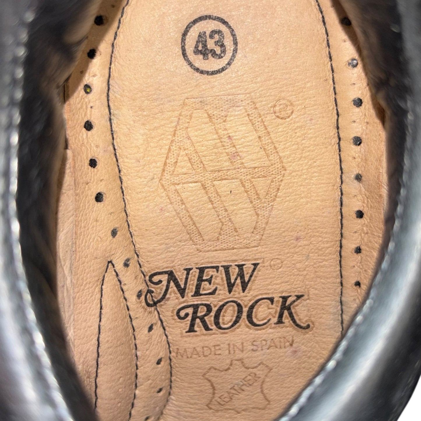RARE vintage New Rock black trailer platform boots size 43