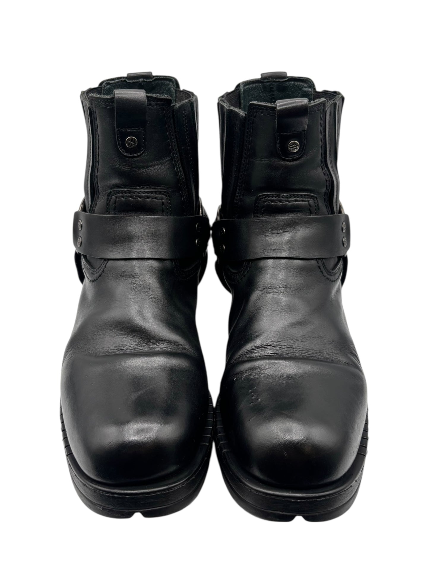 Vintage New Rock leather biker boots size 43