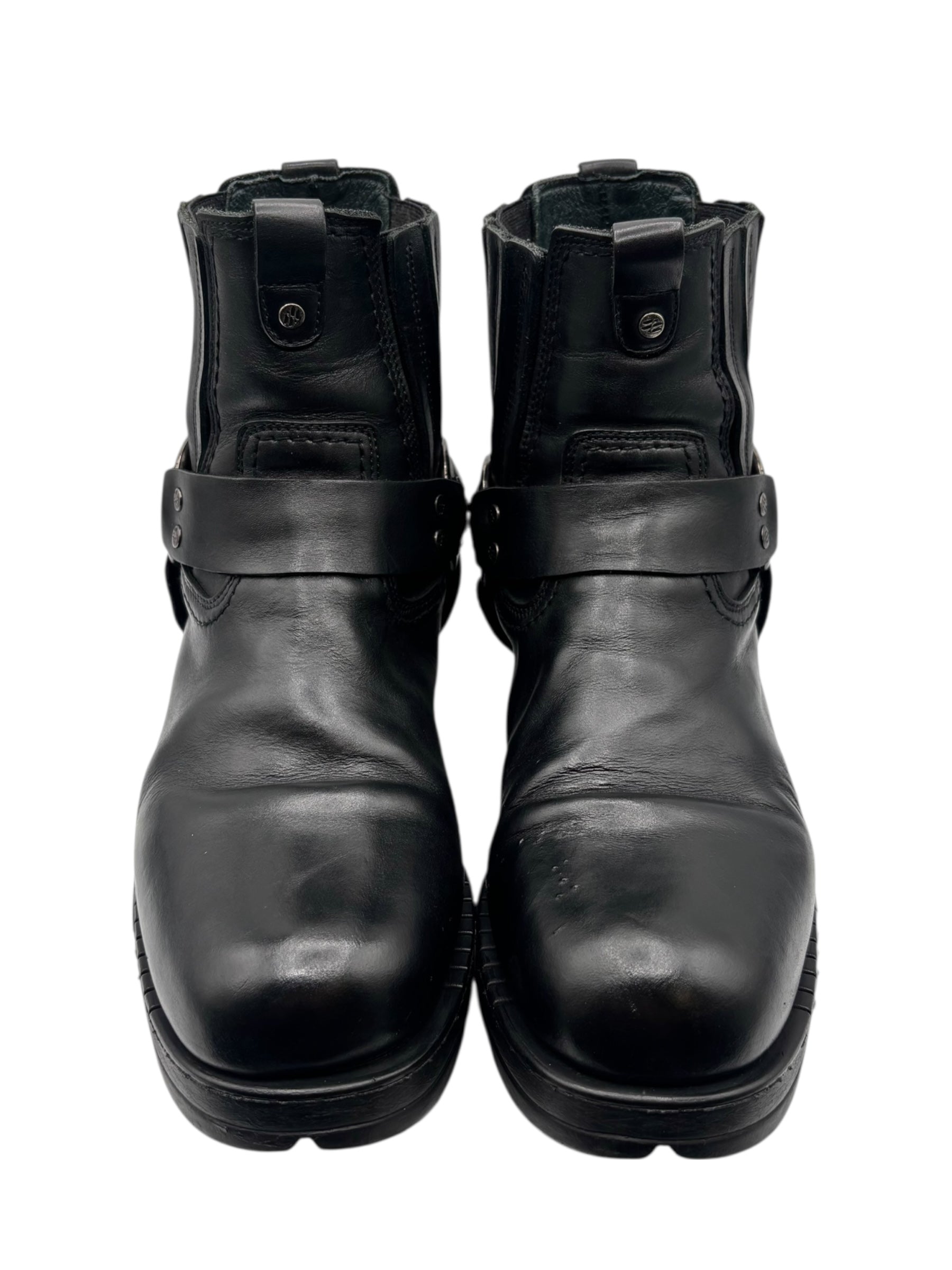 Vintage New Rock leather biker boots size 43
