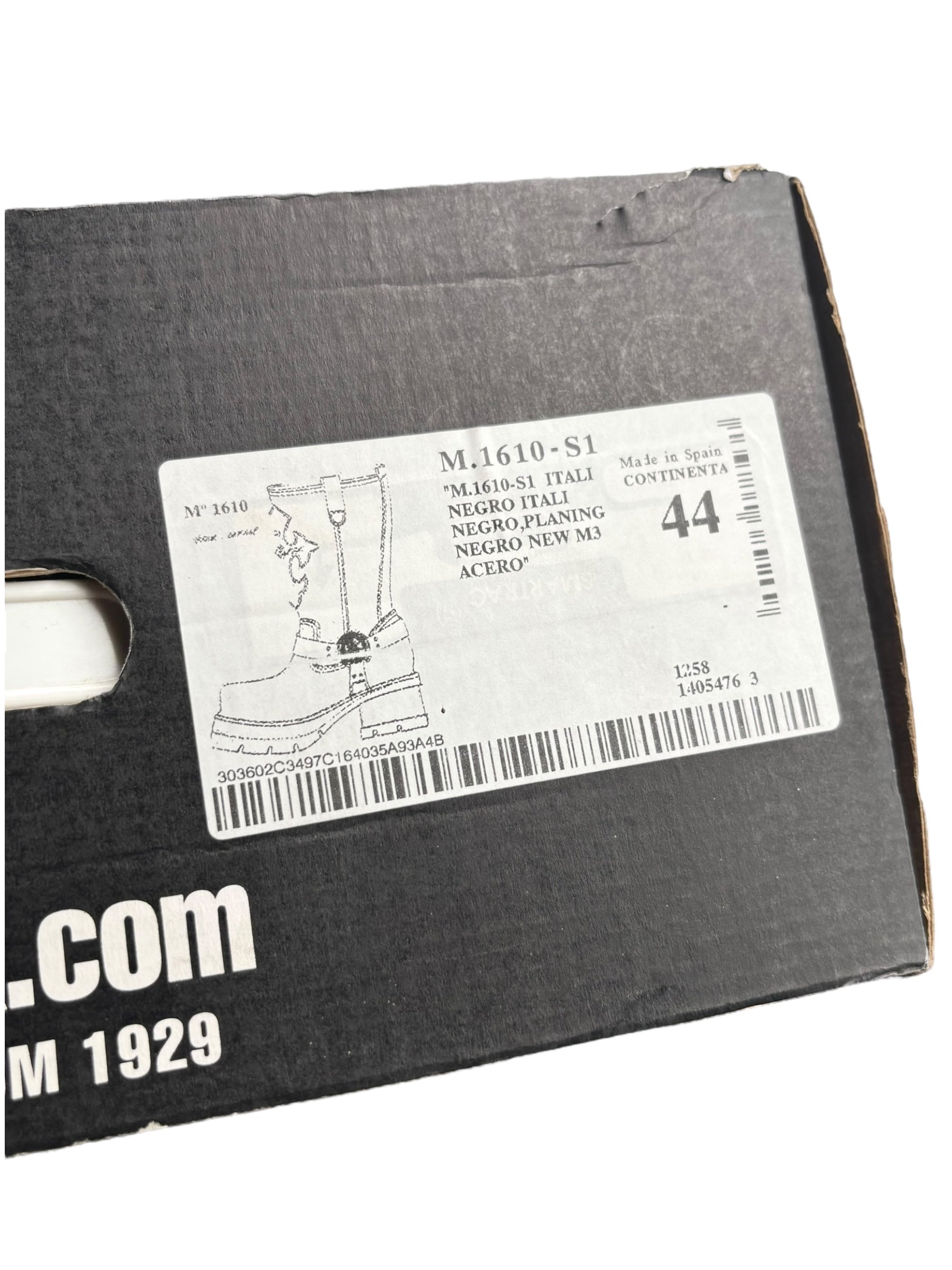 Vintage New Rock leather biker boots size 44