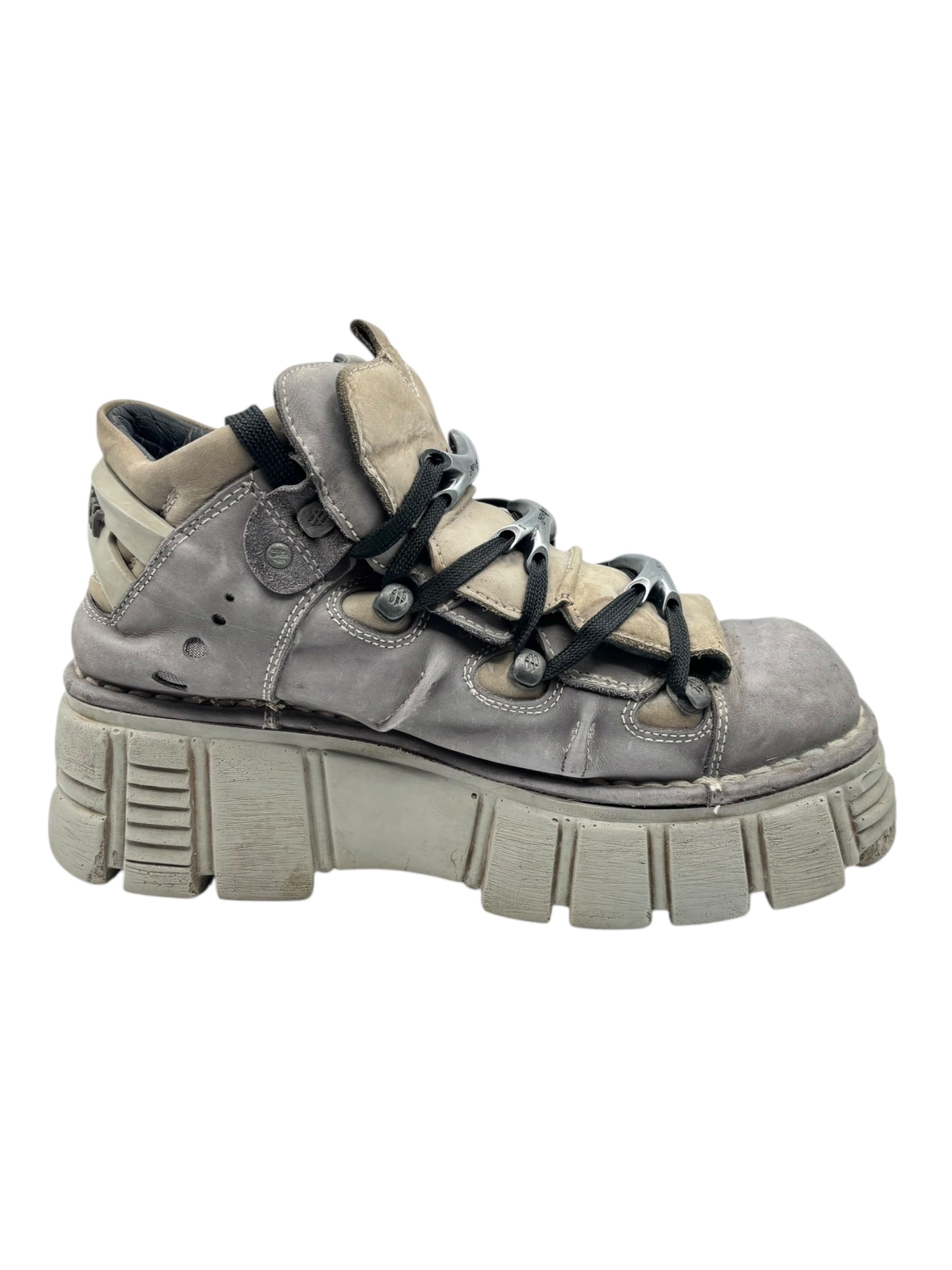 New Rock M-106 grey platform boots size 43