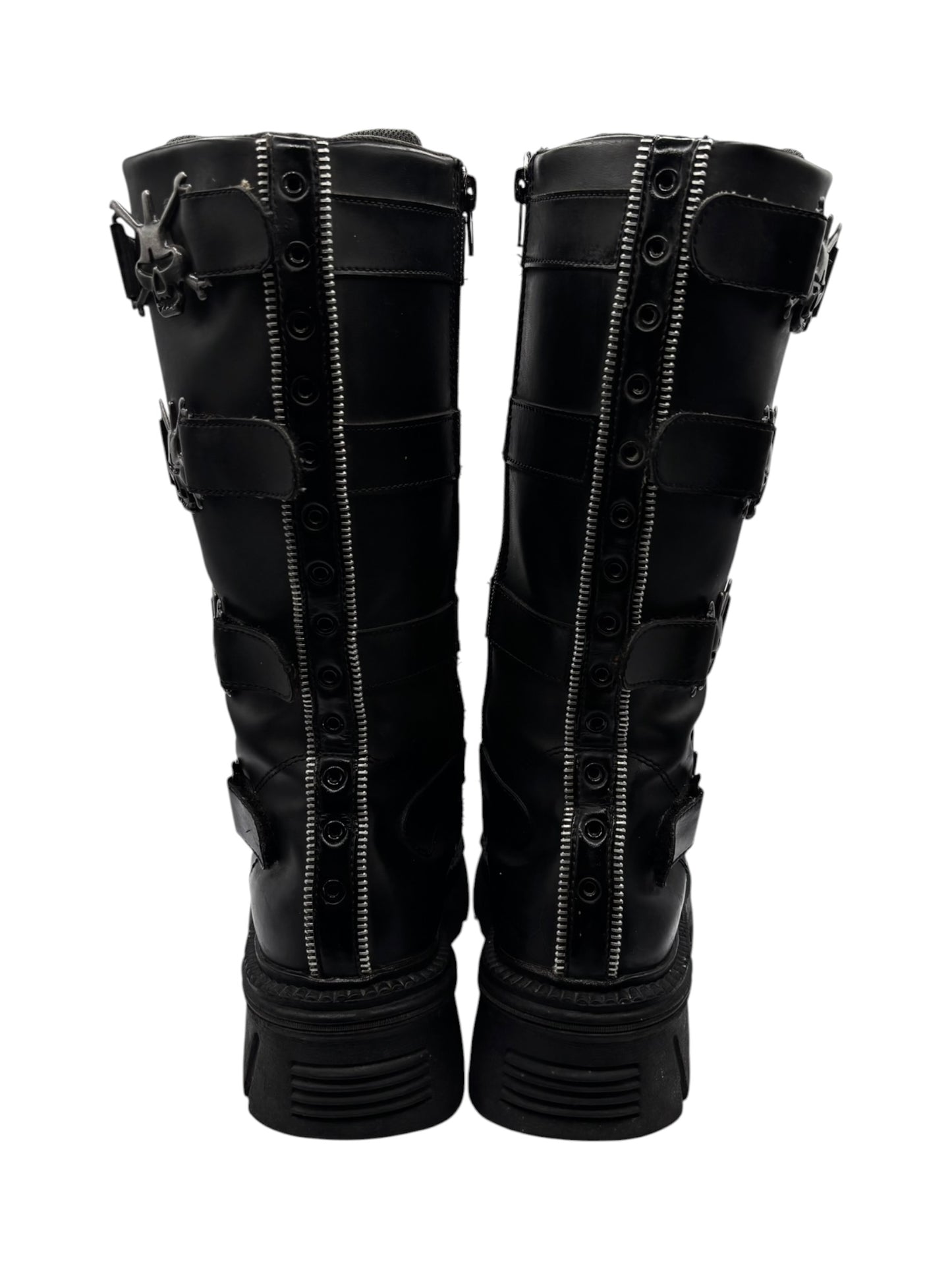 Vintage Mad Fish knee high platform leather boots