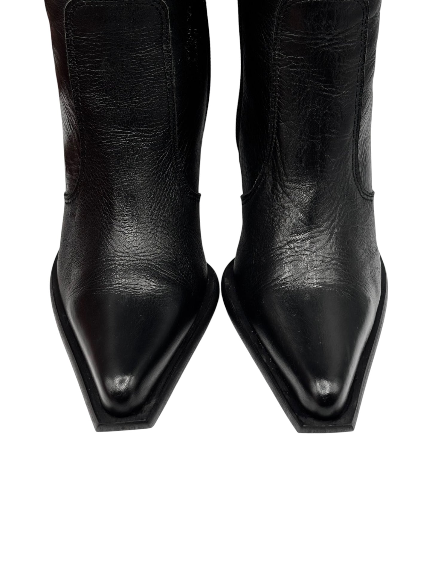 Vintage New Rock knee high leather heels