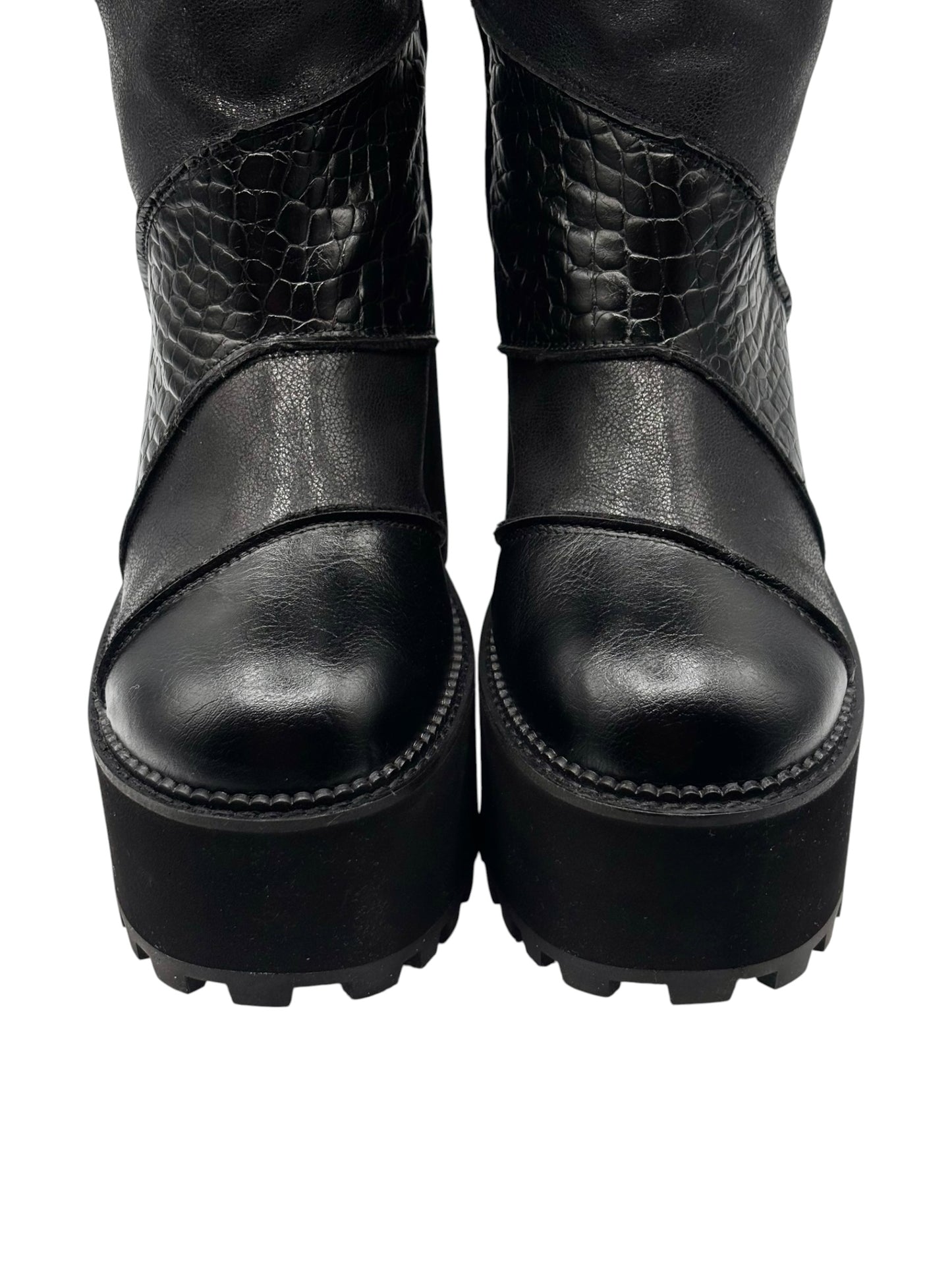 Vintage Buffalo leather platform boots