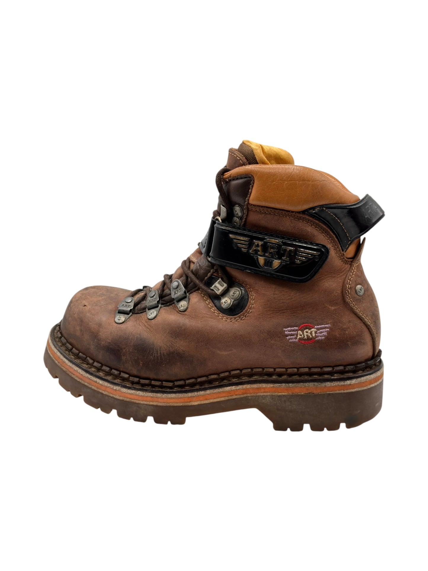 Vintage ART brown leather ankle boots