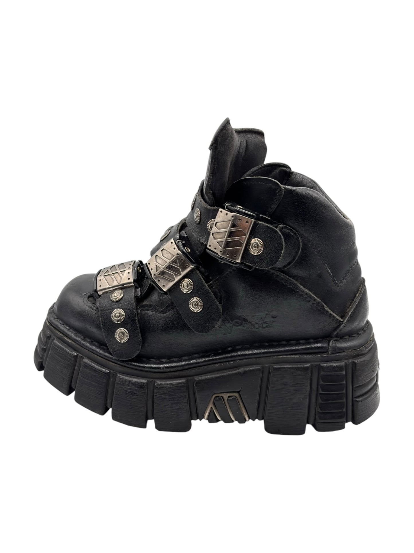 Vintage New Rock studded platform boots size 36