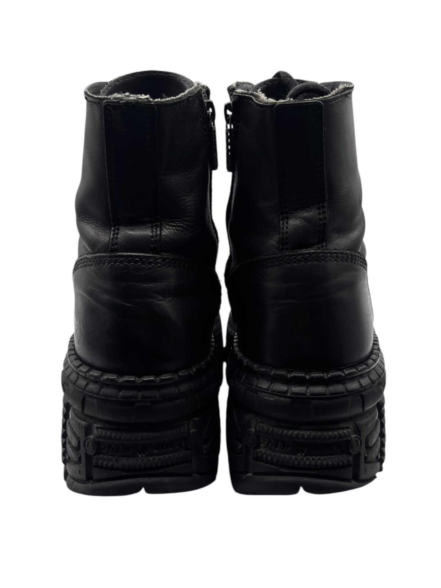 New Rock tank platform leather boots