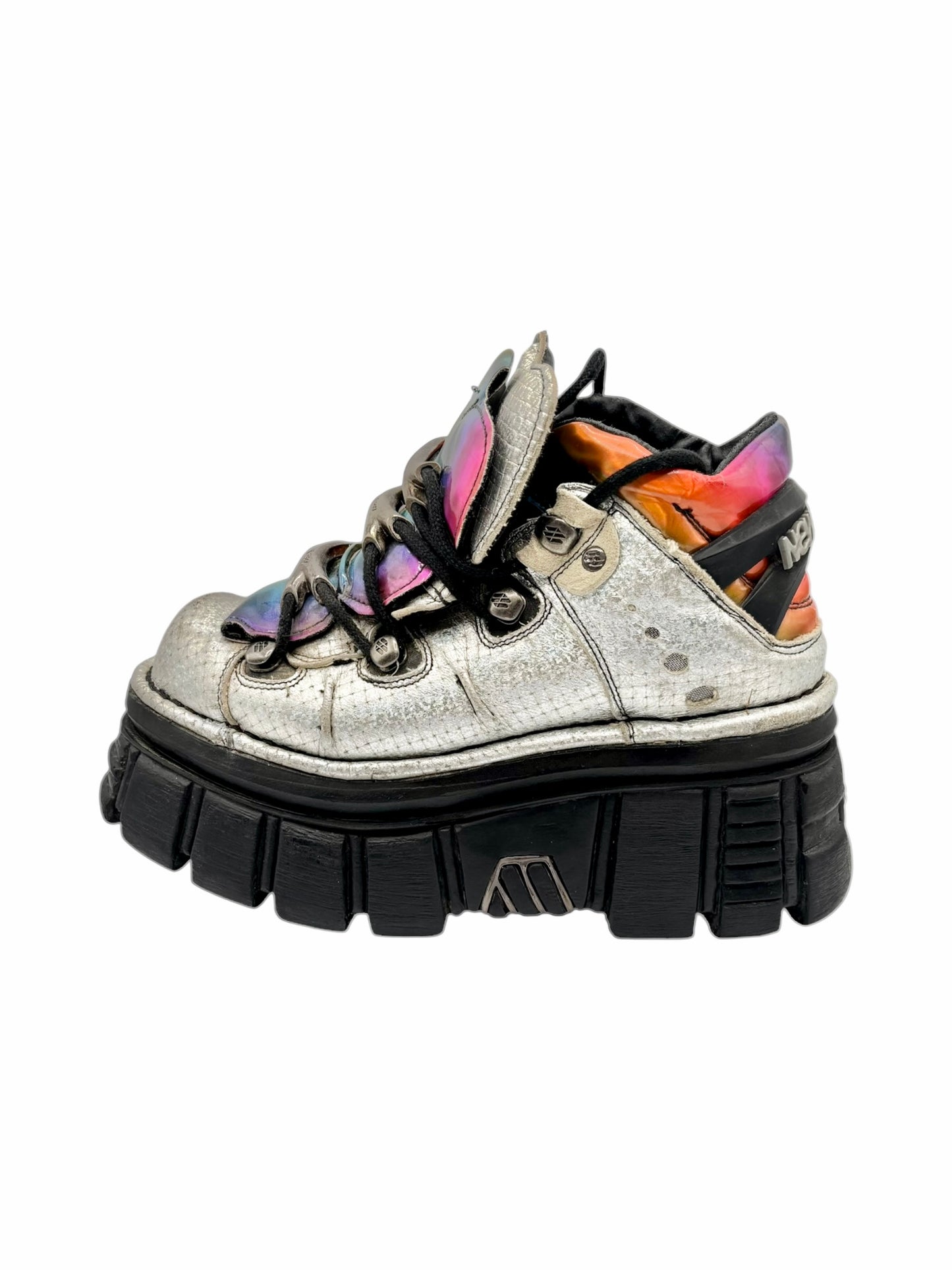 Rare vintage New Rock rainbow M106 platform boots size 38