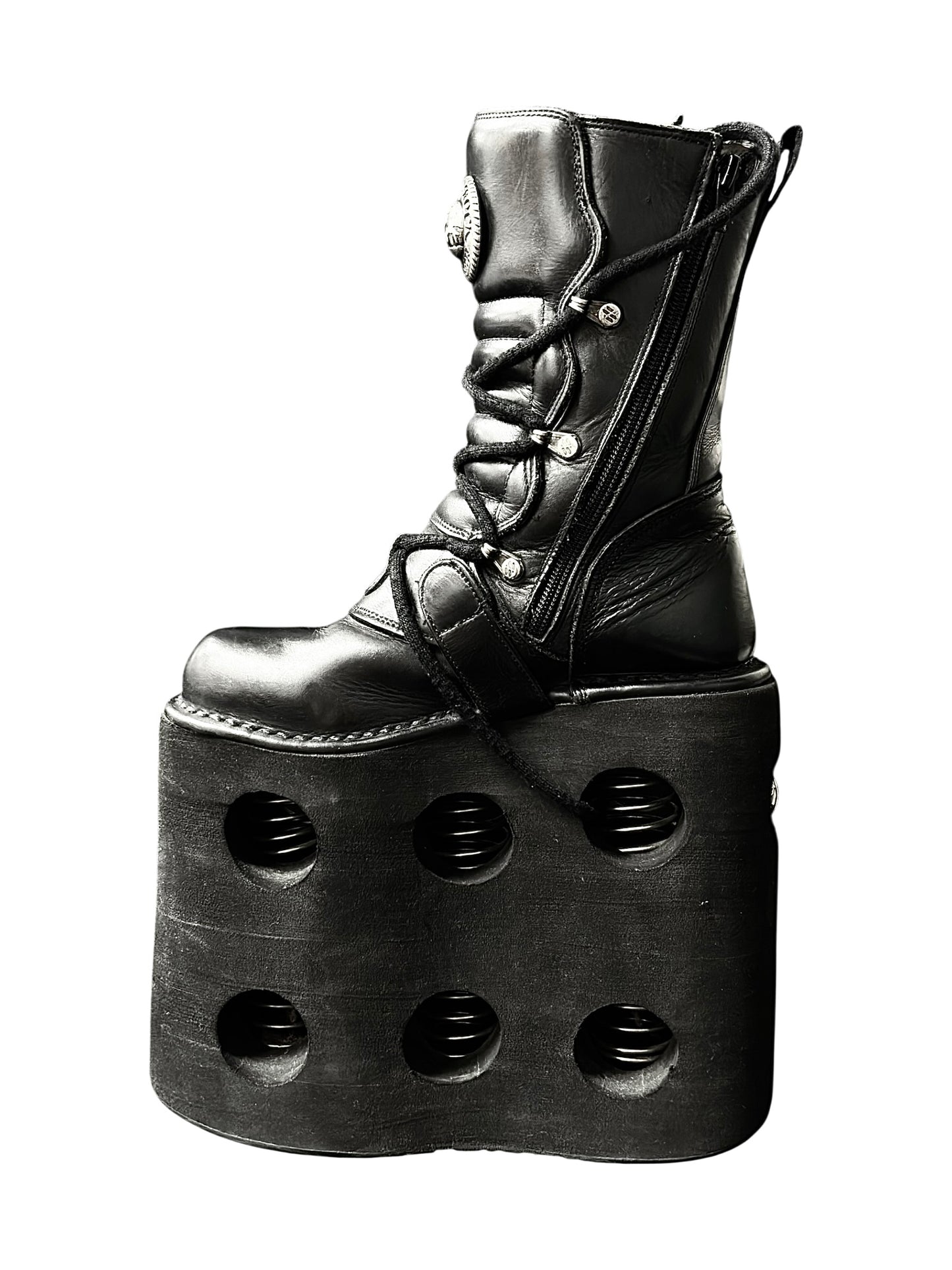 Super rare vintage New Rock double neptuno platform boots size 37