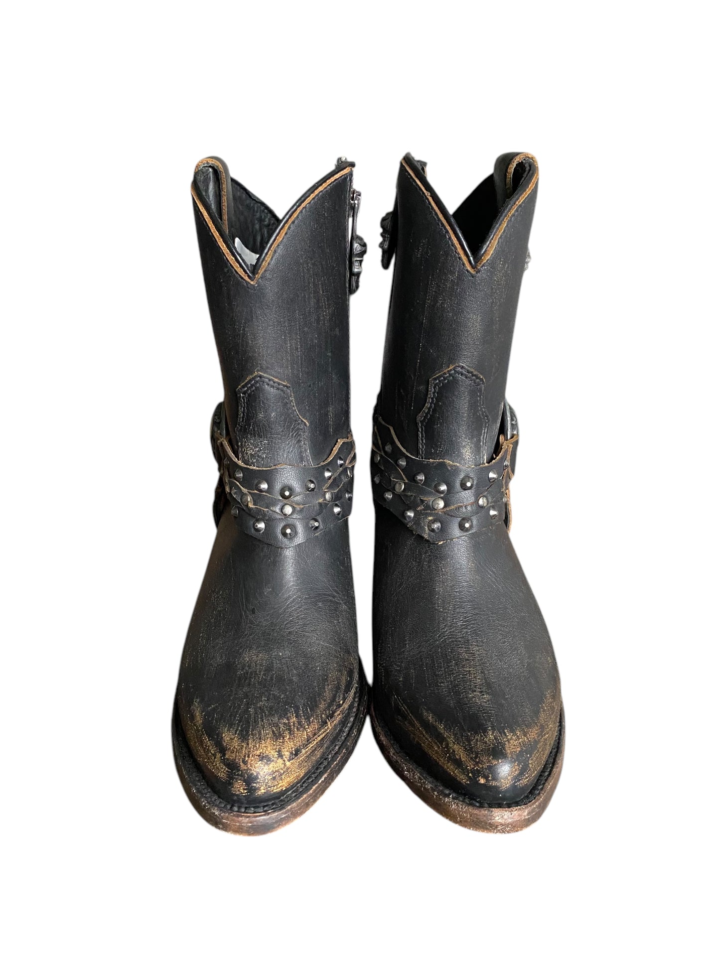 New Rock leather cowboy boots size 38