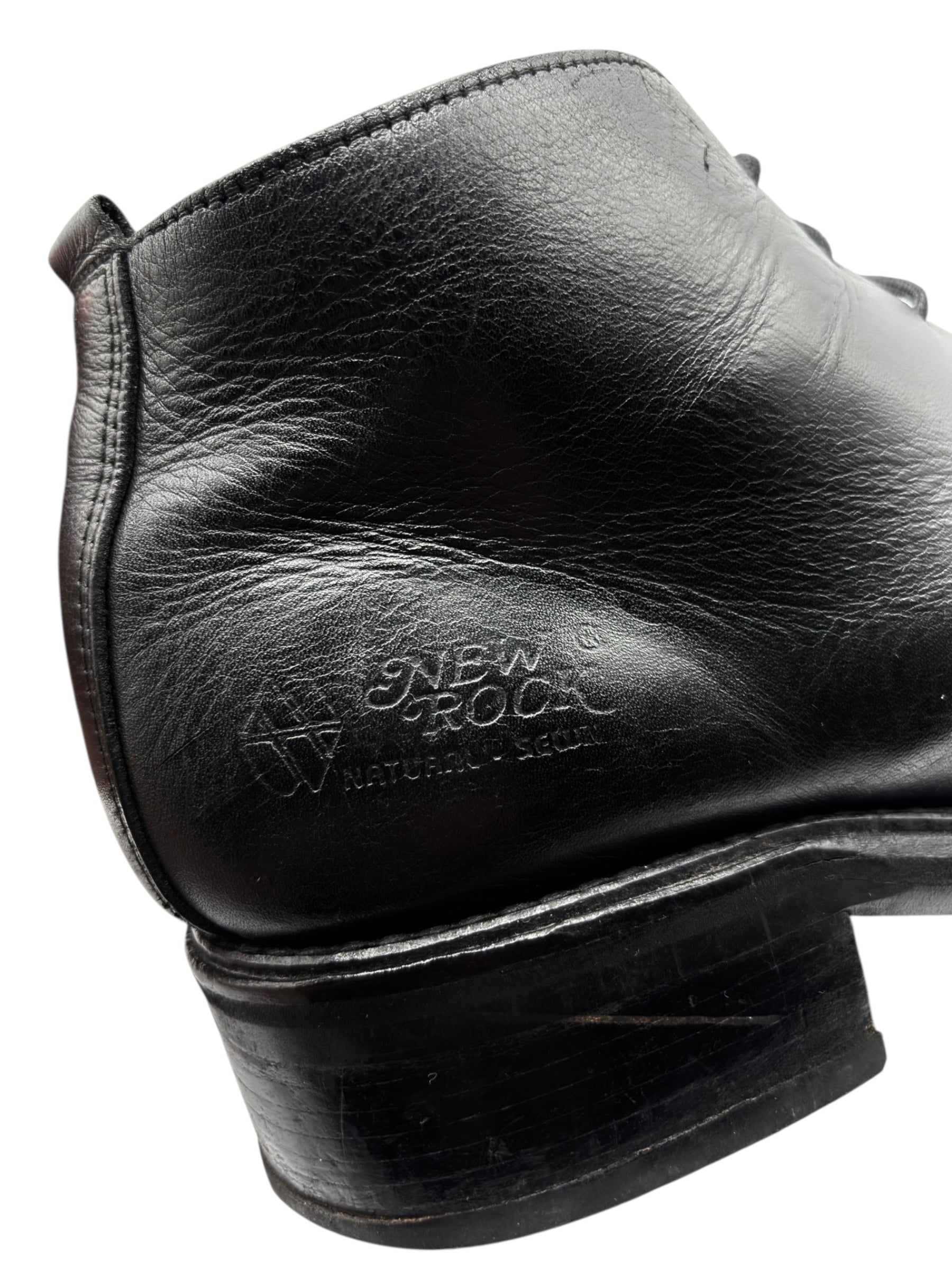 Vintage New Rock classic leather ankle boots size 41